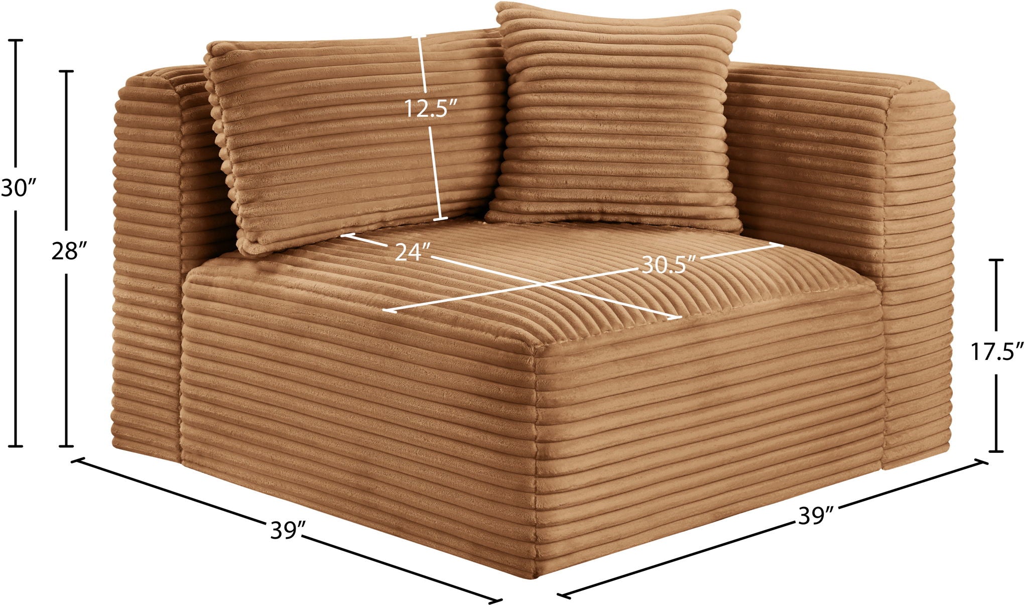Shaggy - Fabric Corner Chair