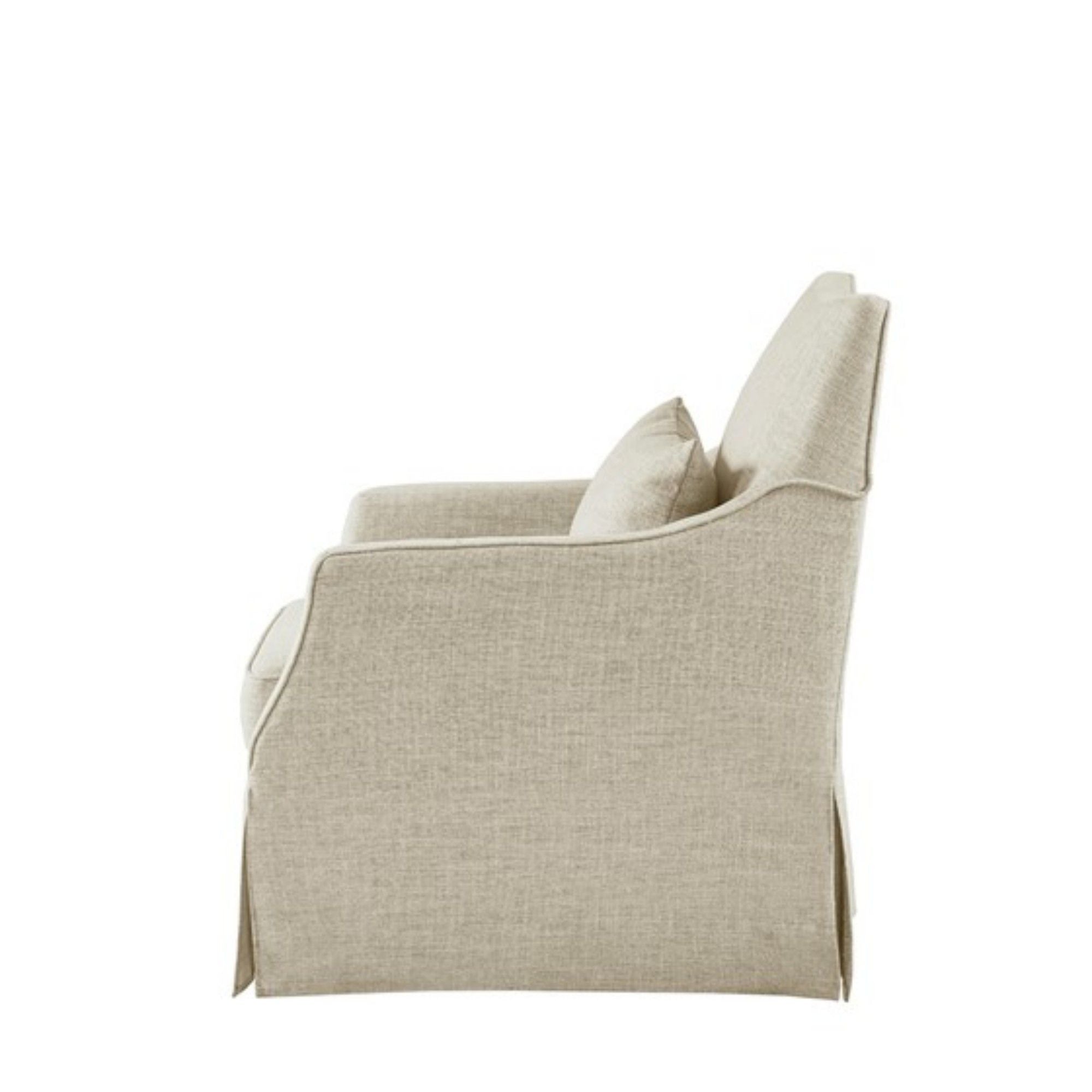Traditional Design London Skirted Swivel Chair