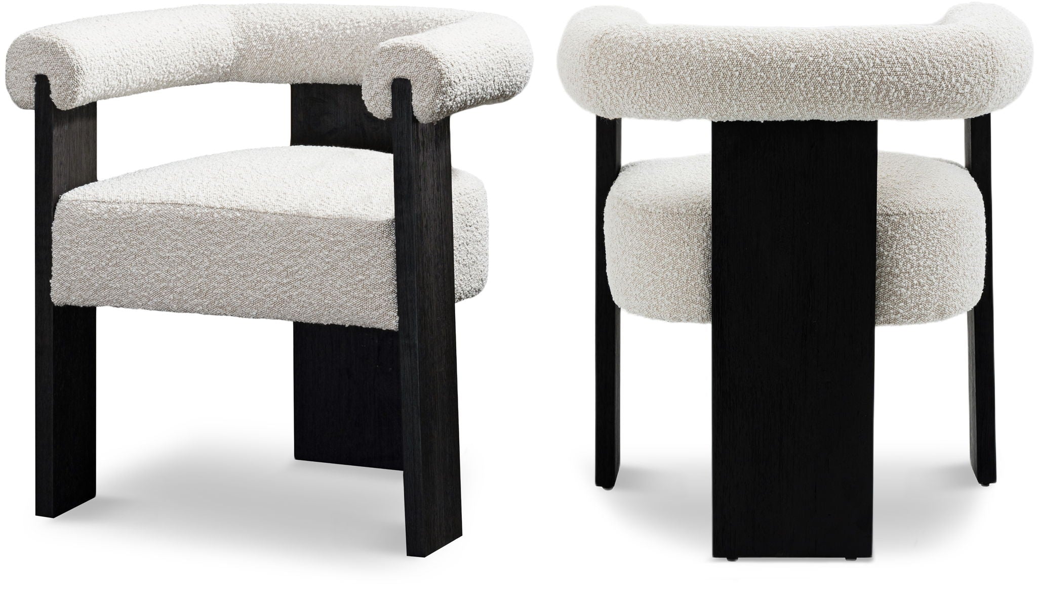 Barrel - Dining Chair - Black Legs