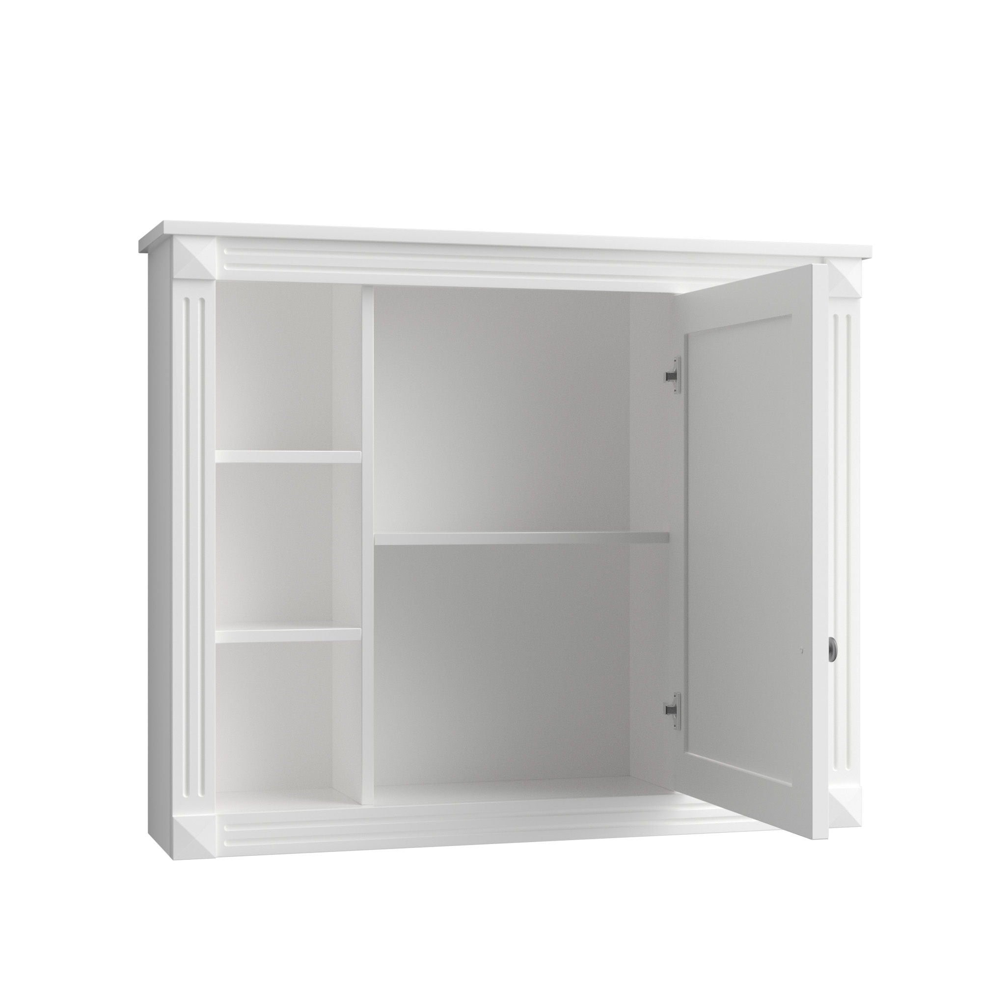 Bathroom Vanity With Top Sink, Mirror Cabinet, 2 Soft Closing Doors & 2 Drawers