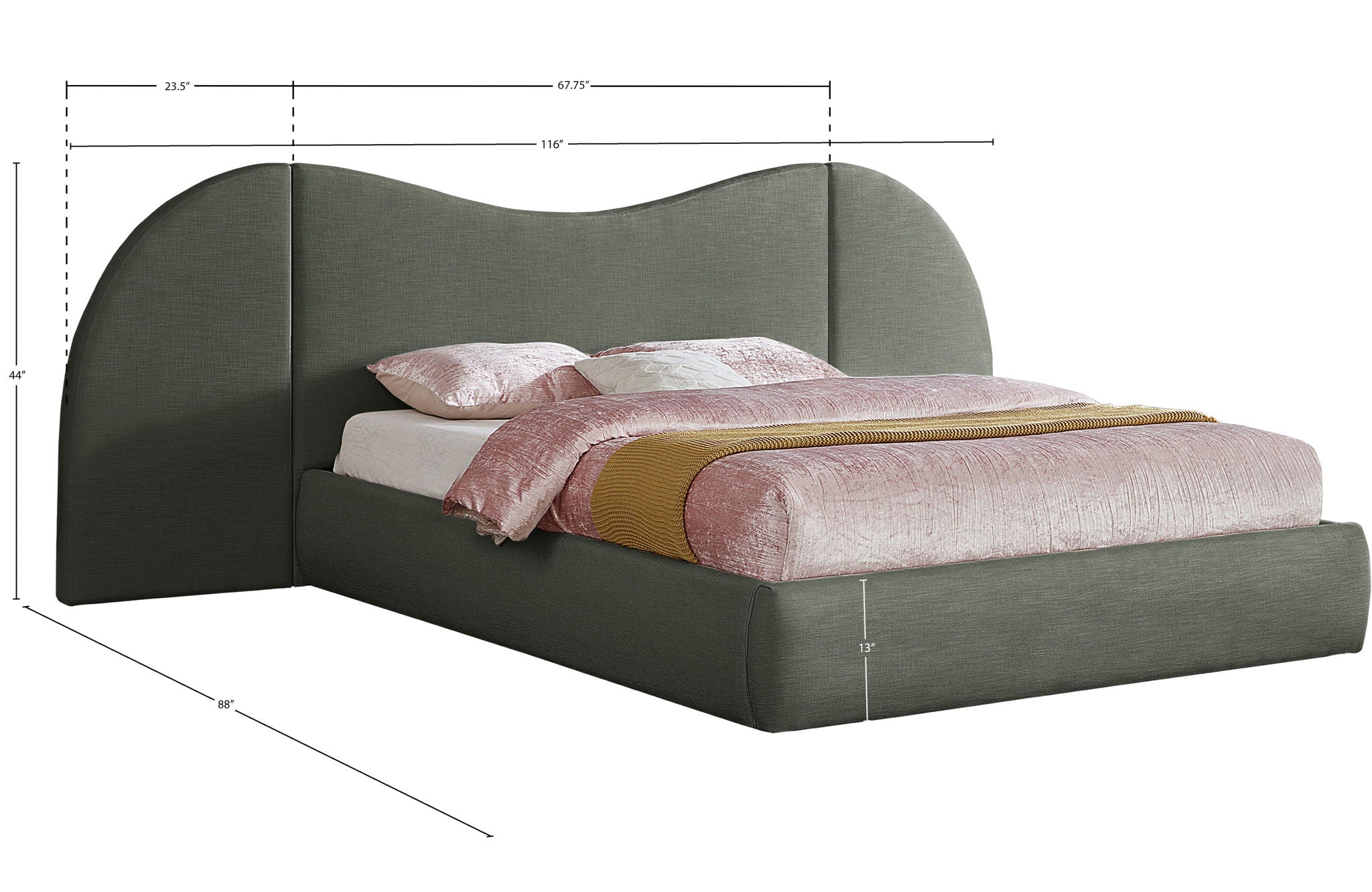Everest - Linen Fabric Bed