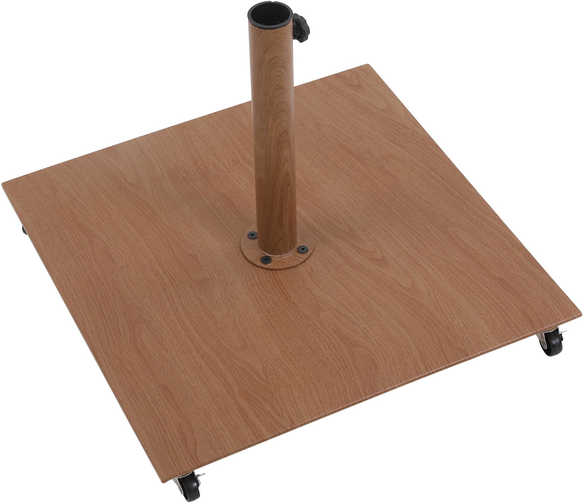 Amalfi - Aluminum Patio Umbrella - Light Brown Base / Light Brown Pole
