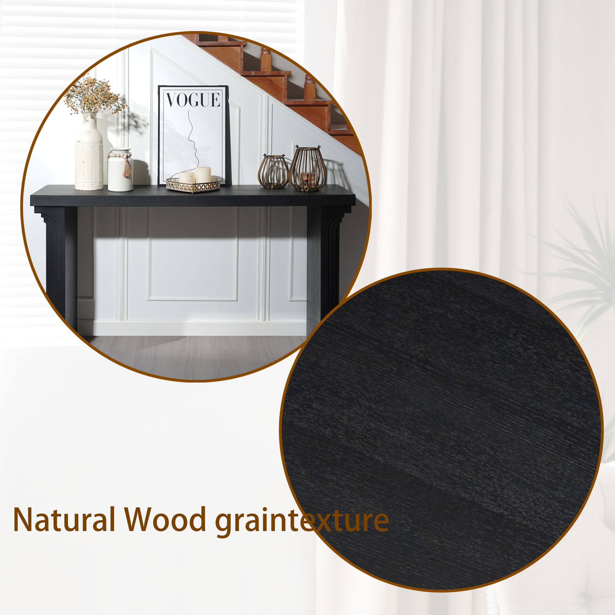 Console Table With Decorative Molding