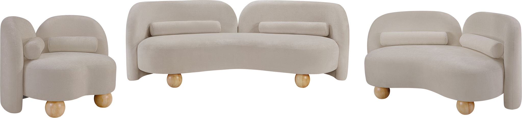 Daphne - Chenille Loveseat