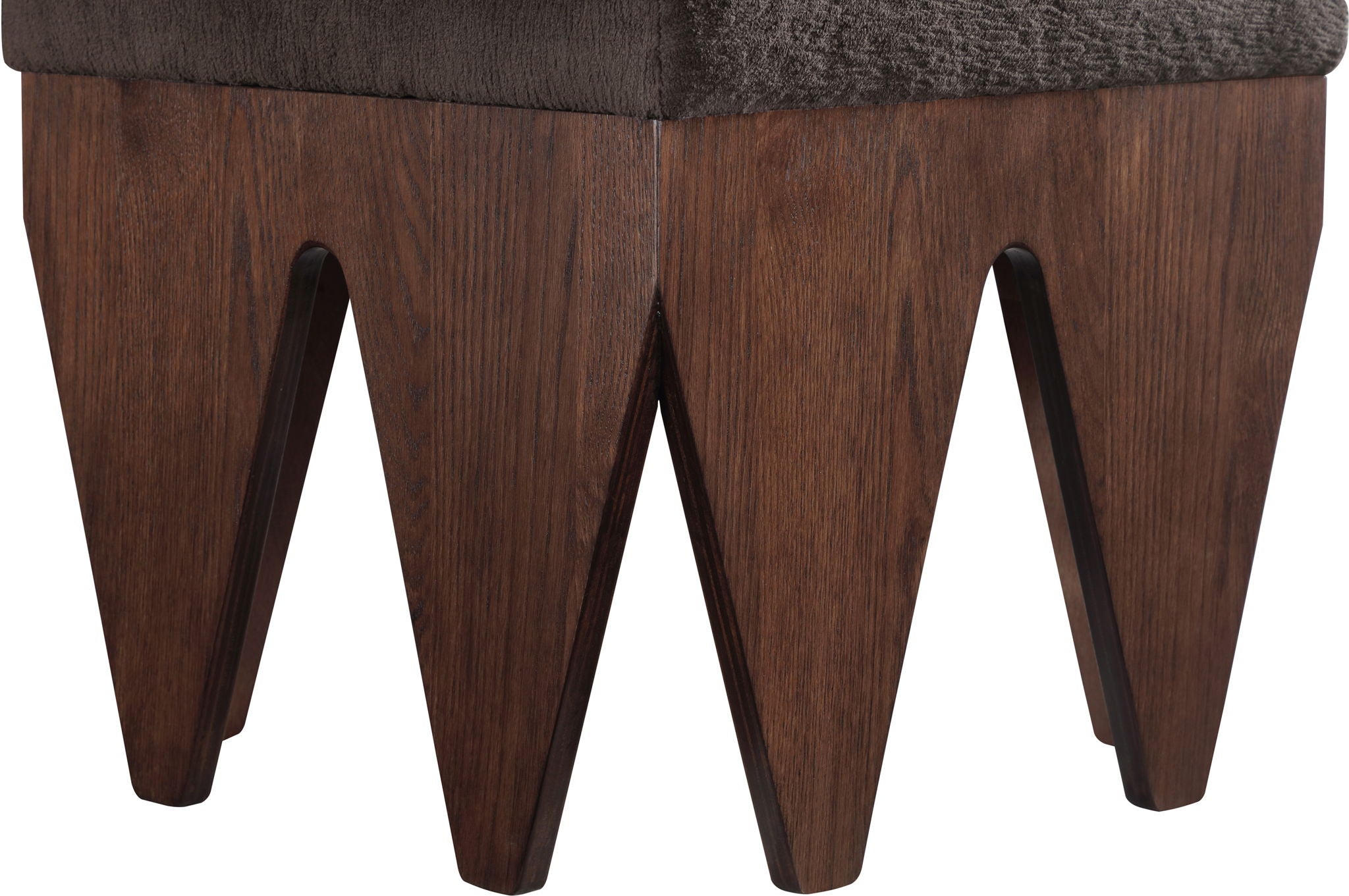 Altair - Fabric Bench - Dark Brown Base