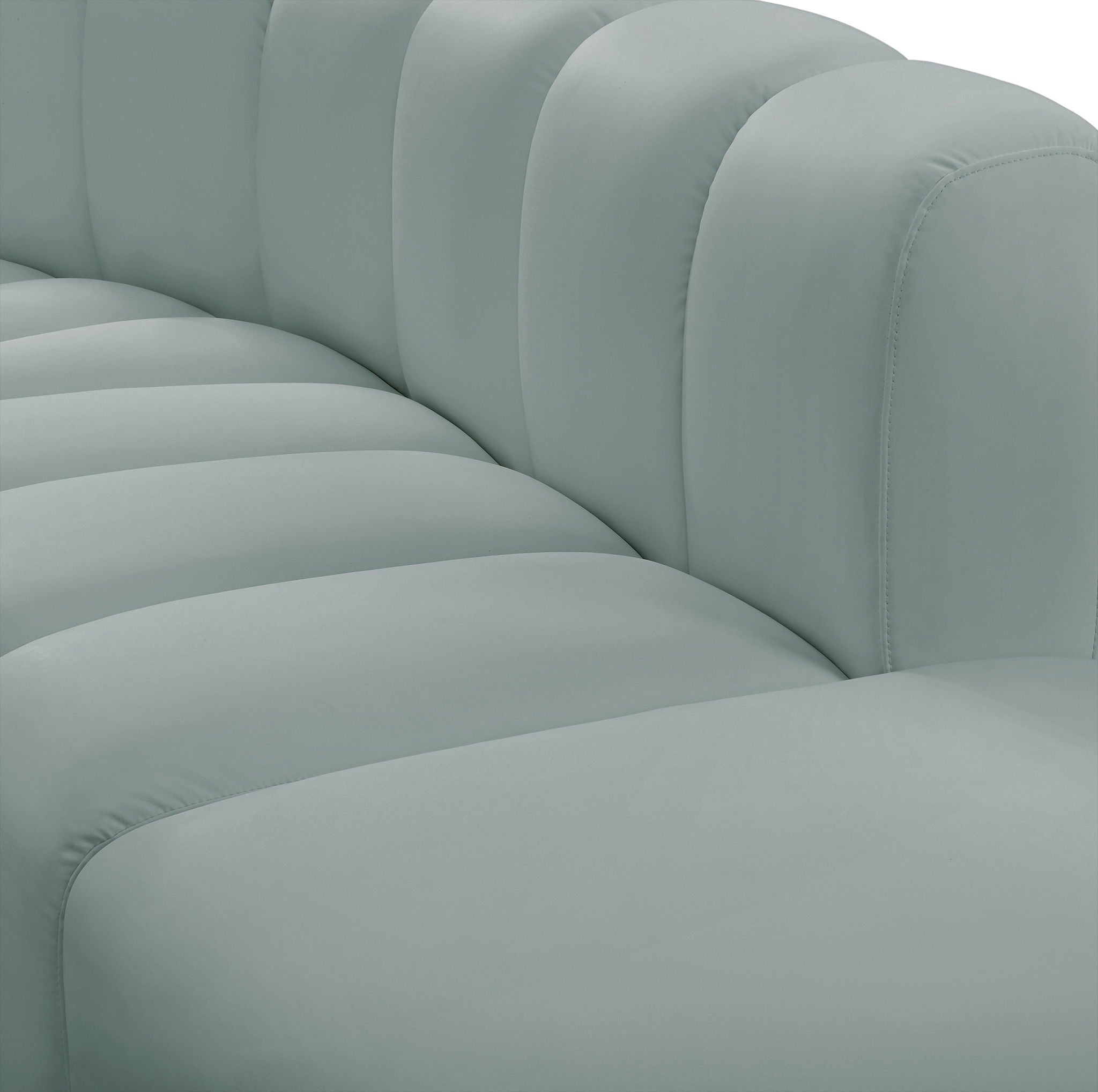 Arc - Faux Leather 5 Piece U-Shaped Modular Sofa