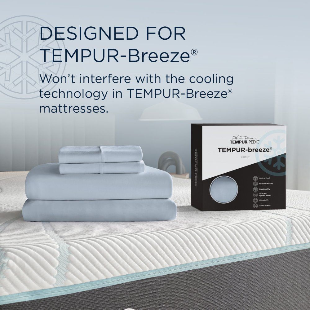 Linens - Tempur Breeze Cooling Sheet Set - Sleepy Blue