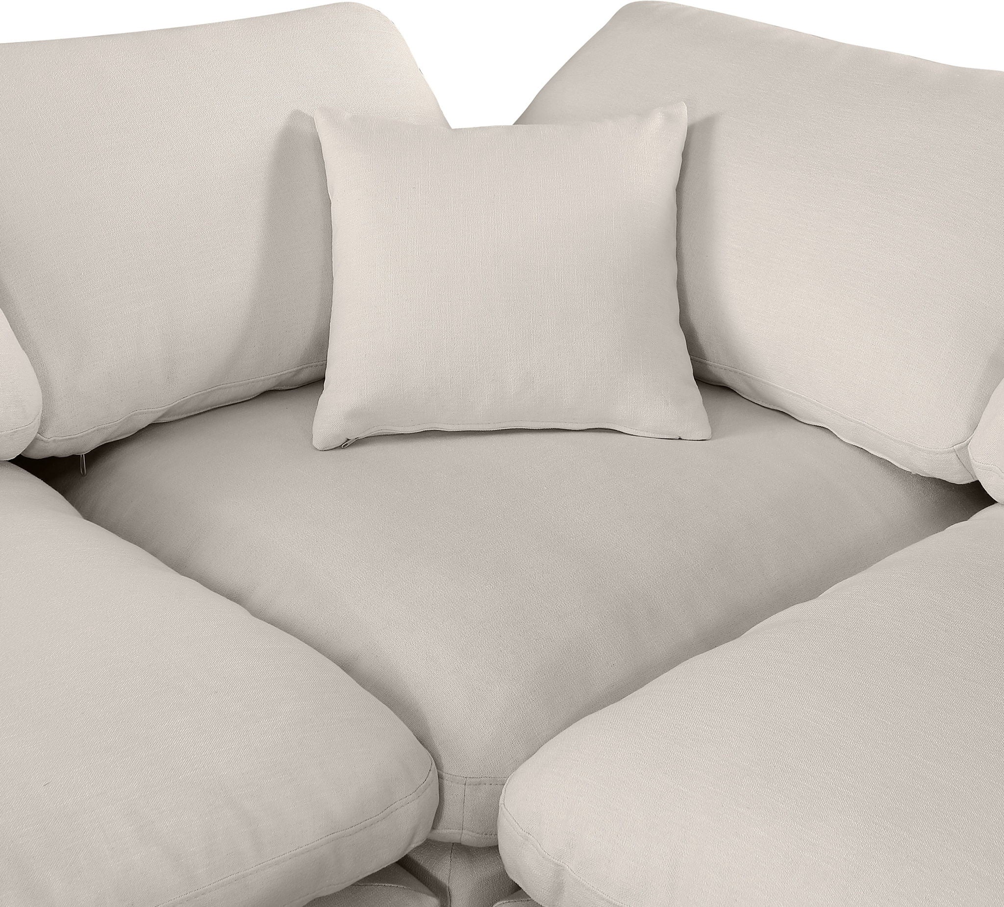 Comfy - 5 Piece Linen Modular Corner Sectional