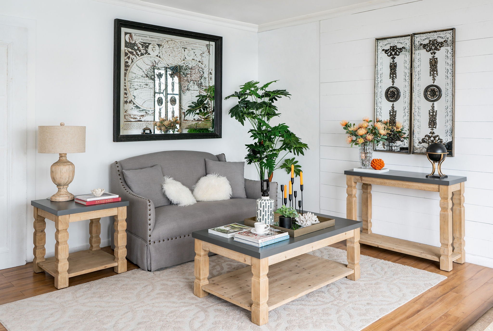 Rustic And Modern Console Table