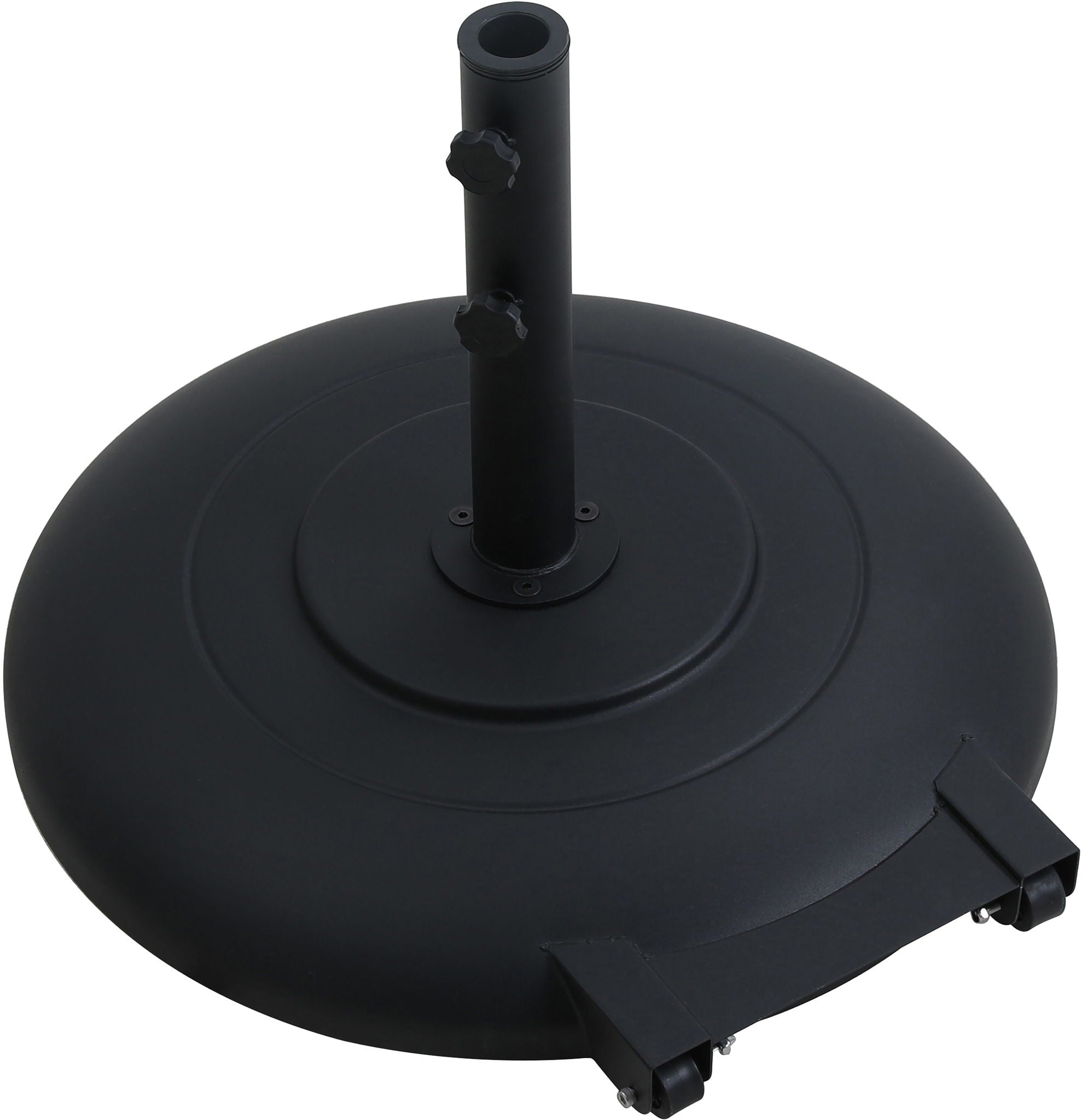 Amalfi - Patio Umbrella - Black Base / Black Pole