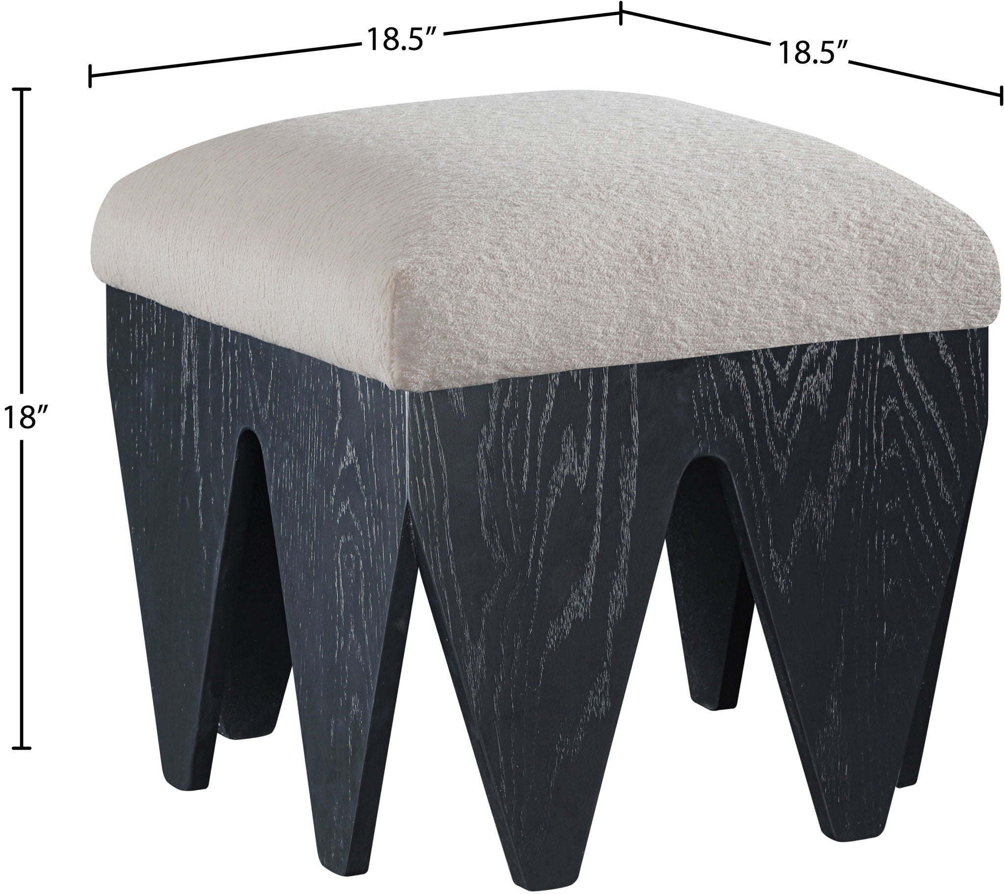 Altair - Fabric Bench - Black Base