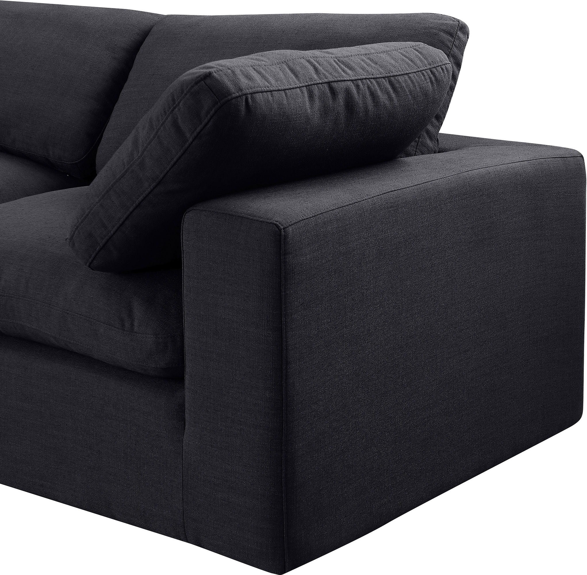 Comfy - 4 Piece Linen Fabric Modular Sectional With Chaise