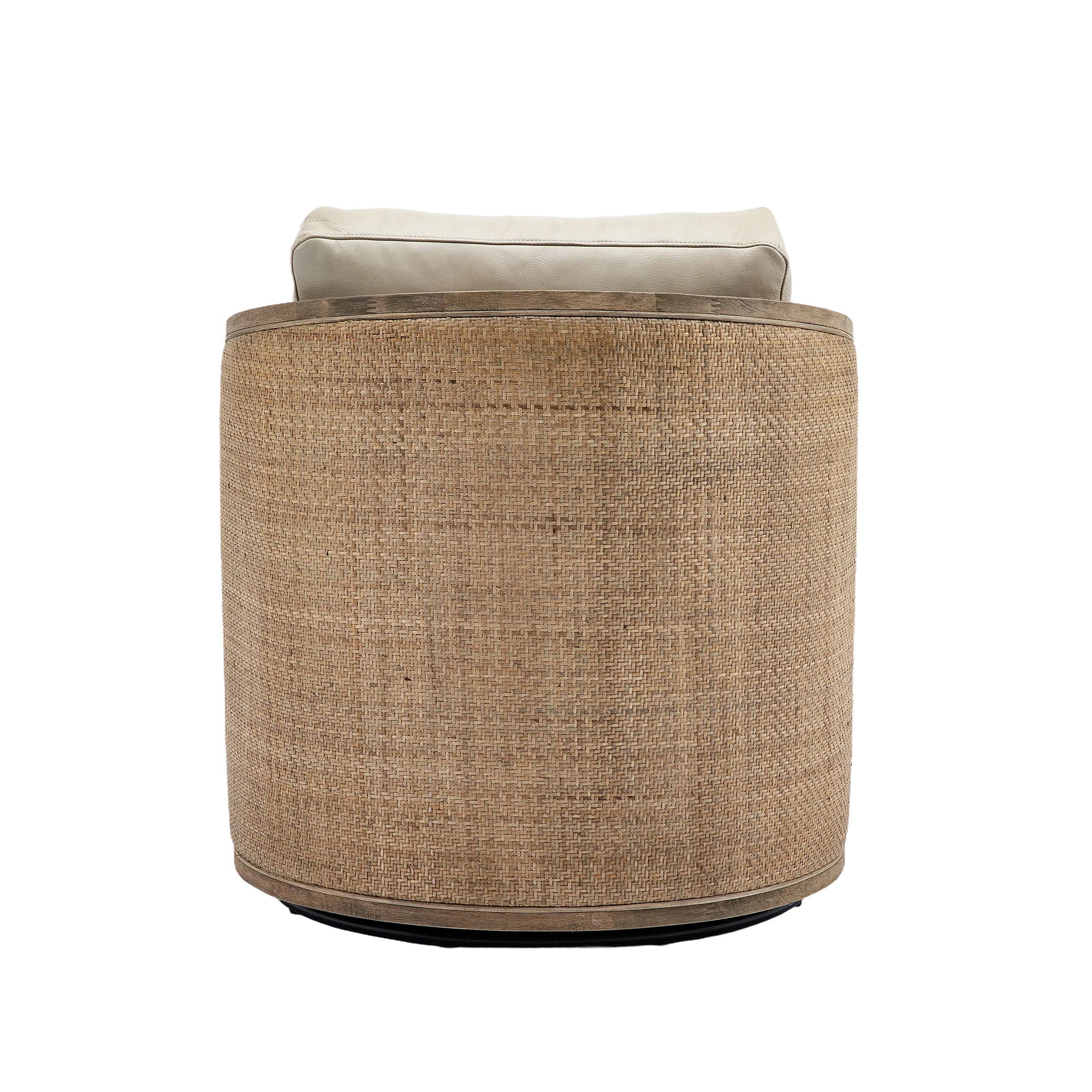 Barrel, Comfy Round Accent Sofa Chair With 360 Degree Swivel, Leisure Arm