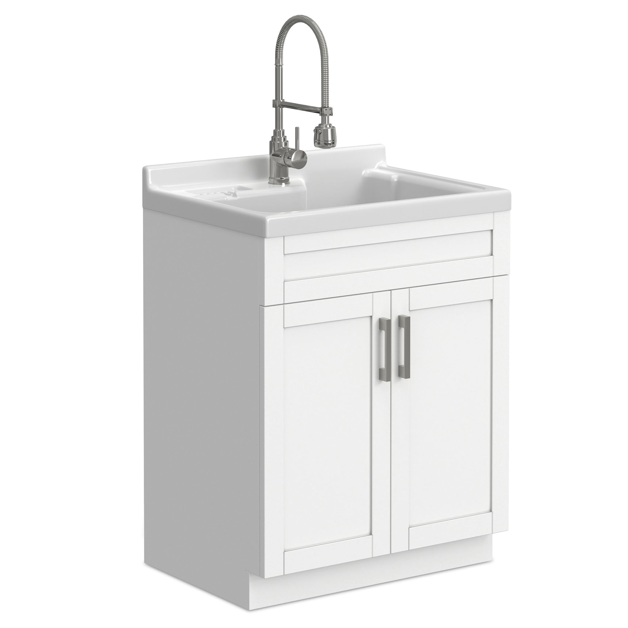 Hennessy - Deluxe Laundry Utility Sink And Cabinet