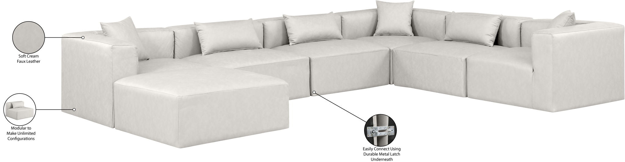 Cube - 7 Piece Modular Sectional