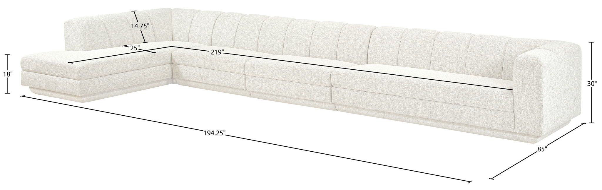 Modari - Sectional - Cream
