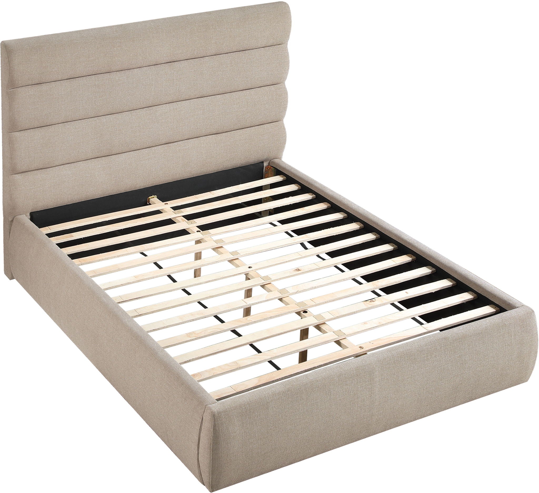 Adam - Linen Fabric Bed With 52" Headboard