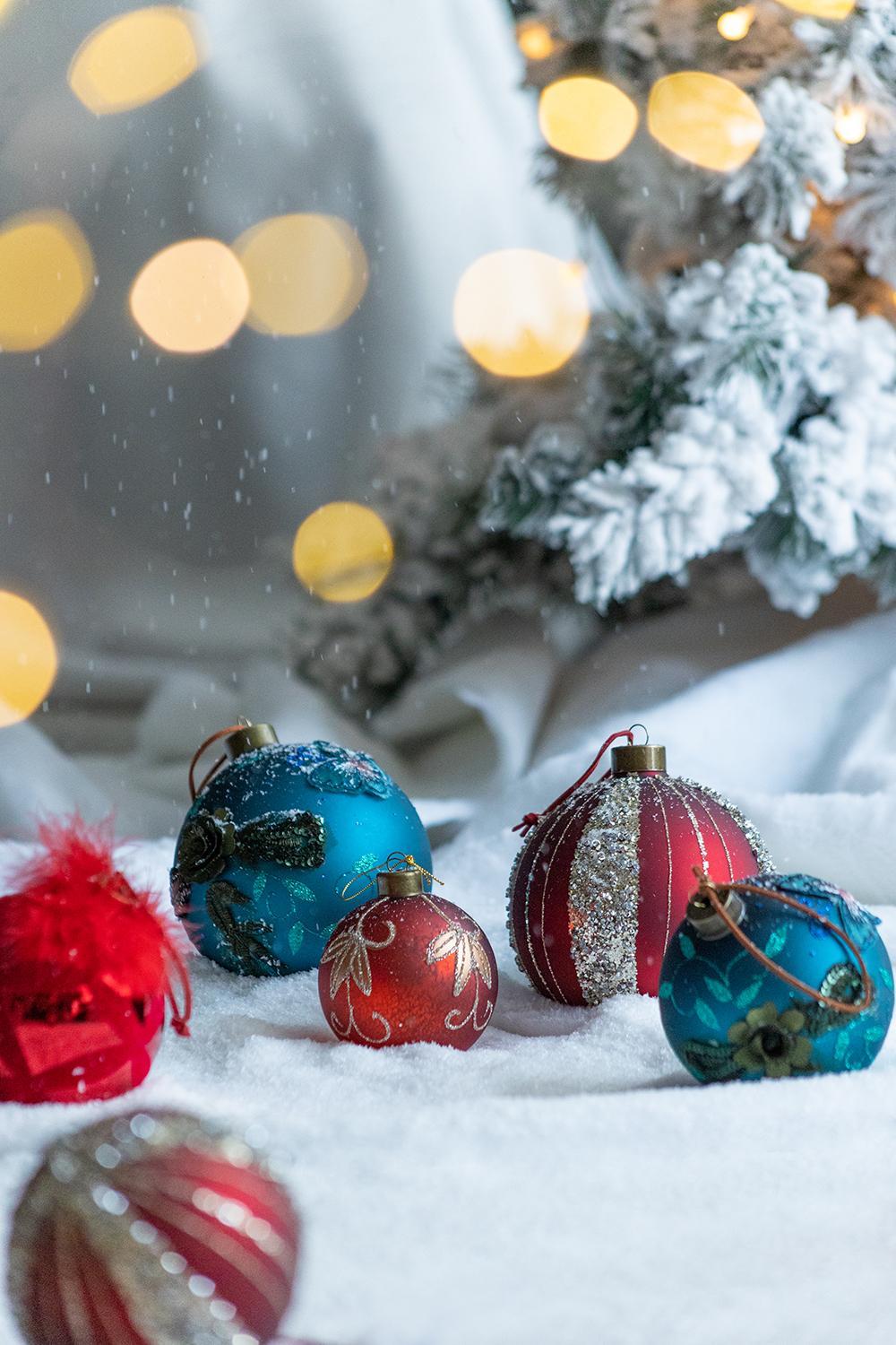 Christmas Ball Ornaments Tree Ornaments For Holiday Party Decorations