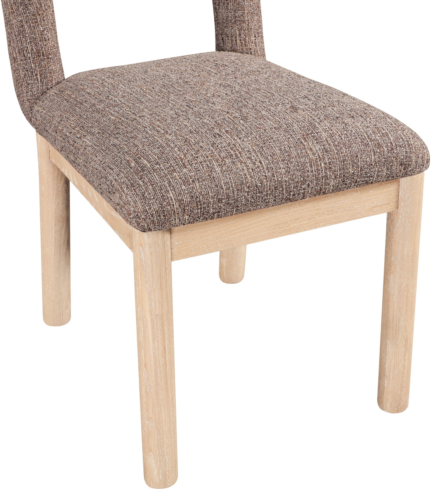 Conrad - Linen Dining Chair With Natural Legs