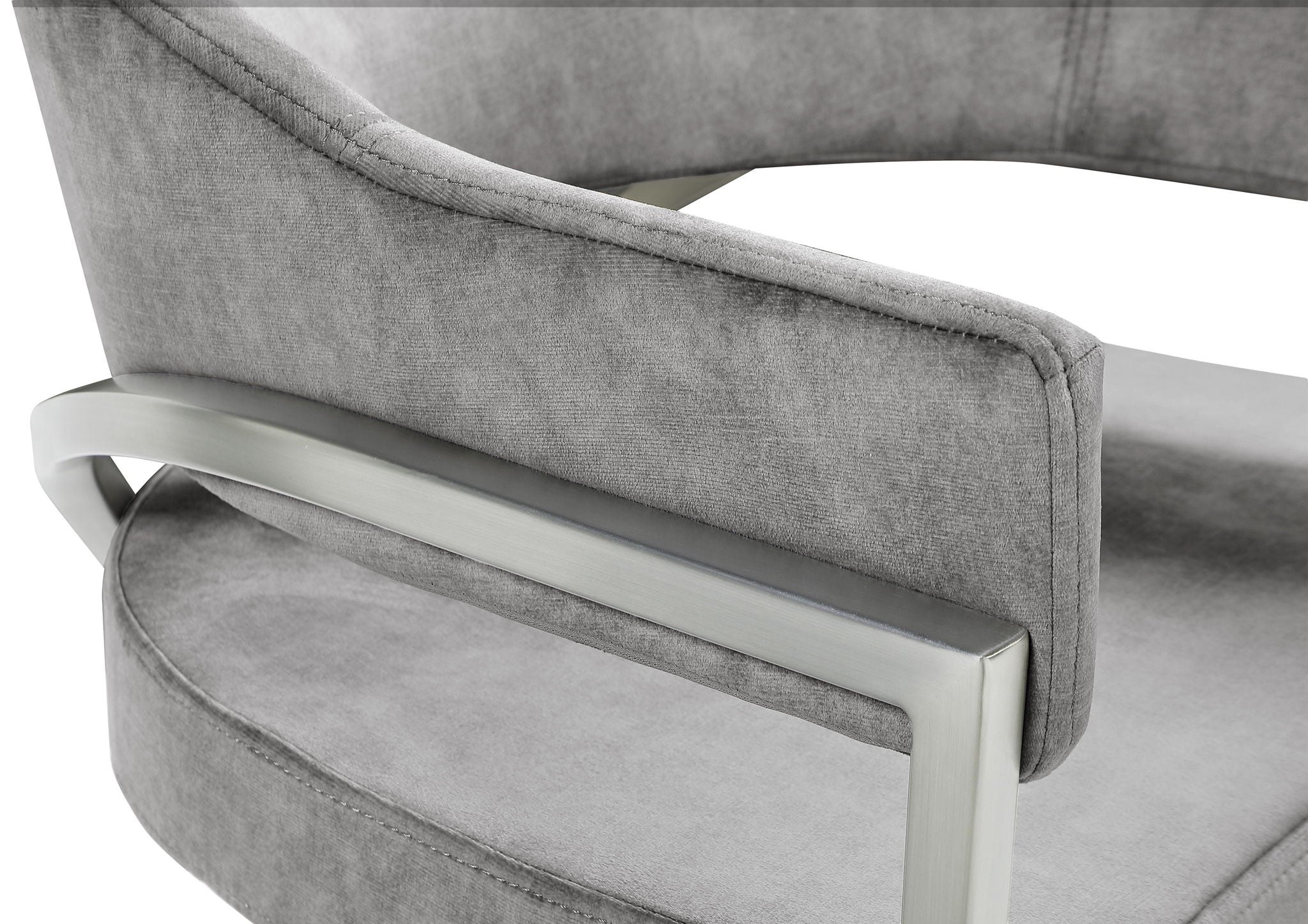 Madelyn - Dining Chair (Set of 2) - Brushed Chrome