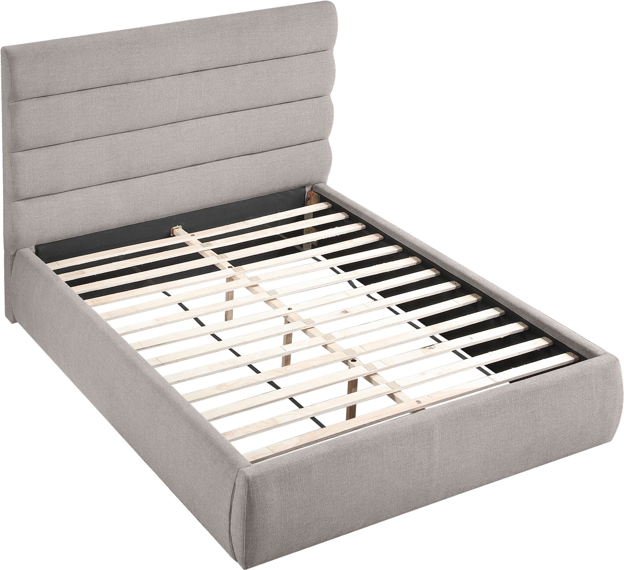 Adam - Linen Fabric Bed With 52" Headboard