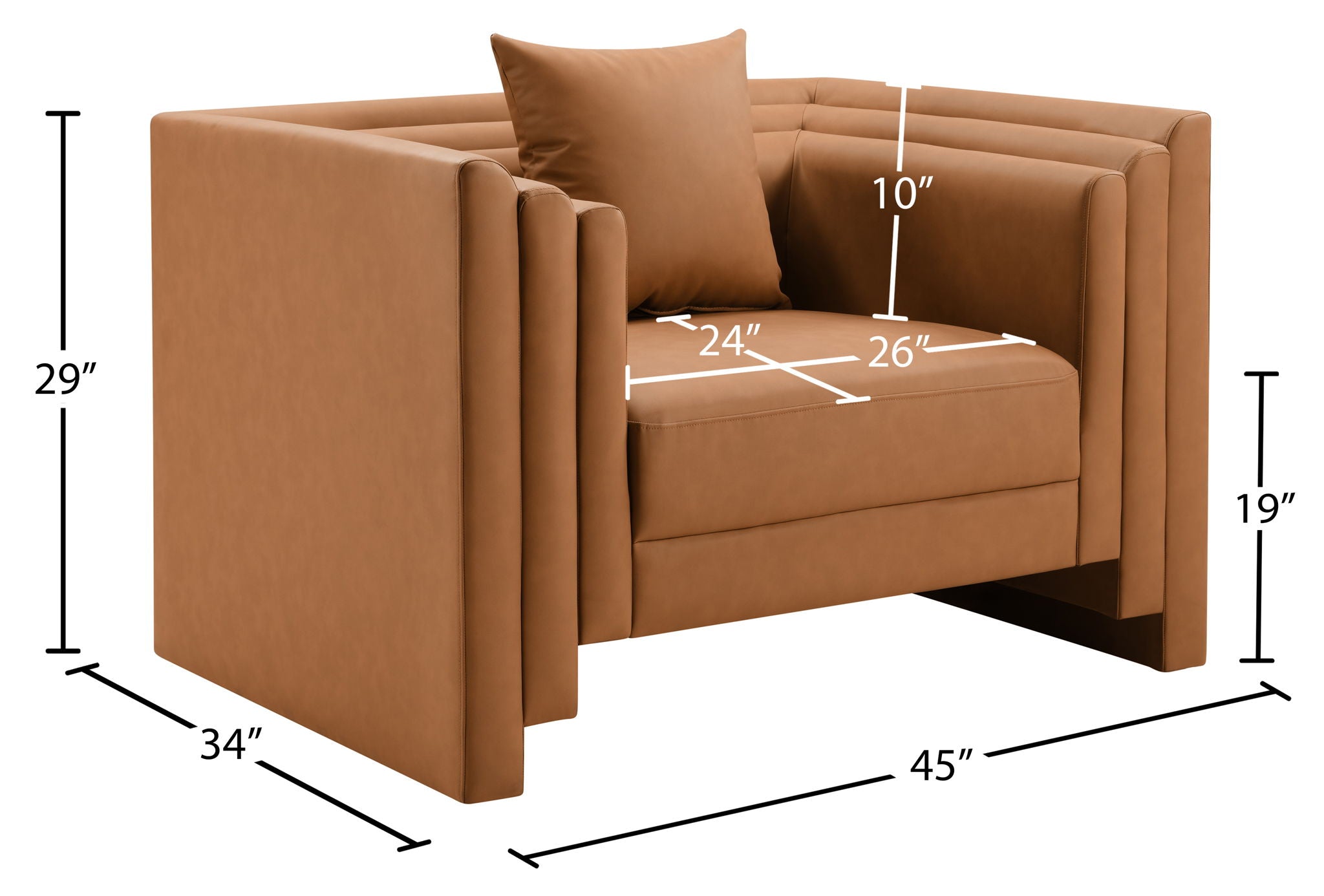 Everett - Vegan Leather Upholstered Chair