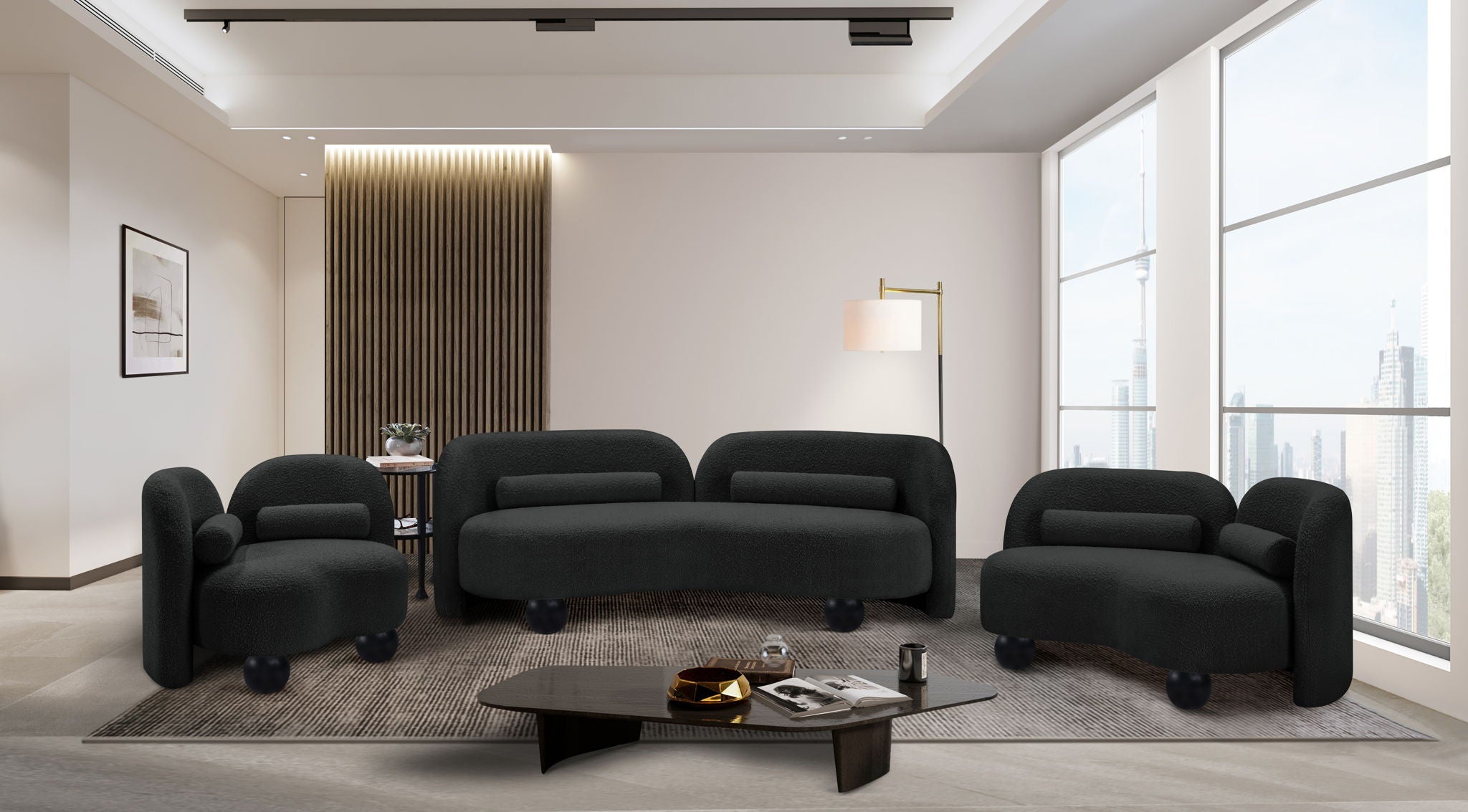 Daphne - Boucle Loveseat