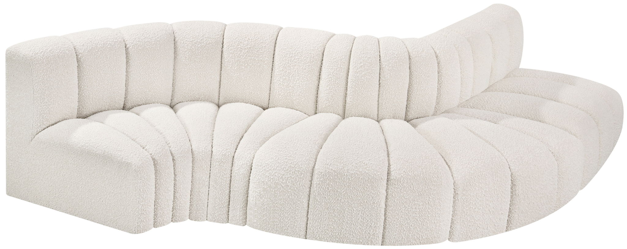 Arc - Boucle Fabric 5 Piece Modular Sofa