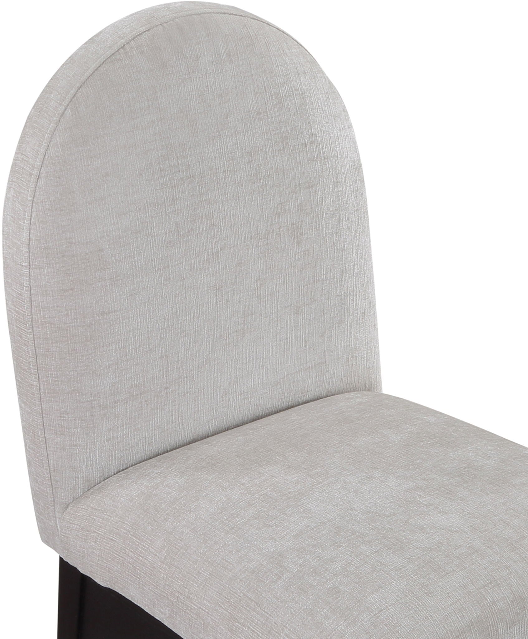Waldorf - Chenille Dining Side Chair With Black Legs