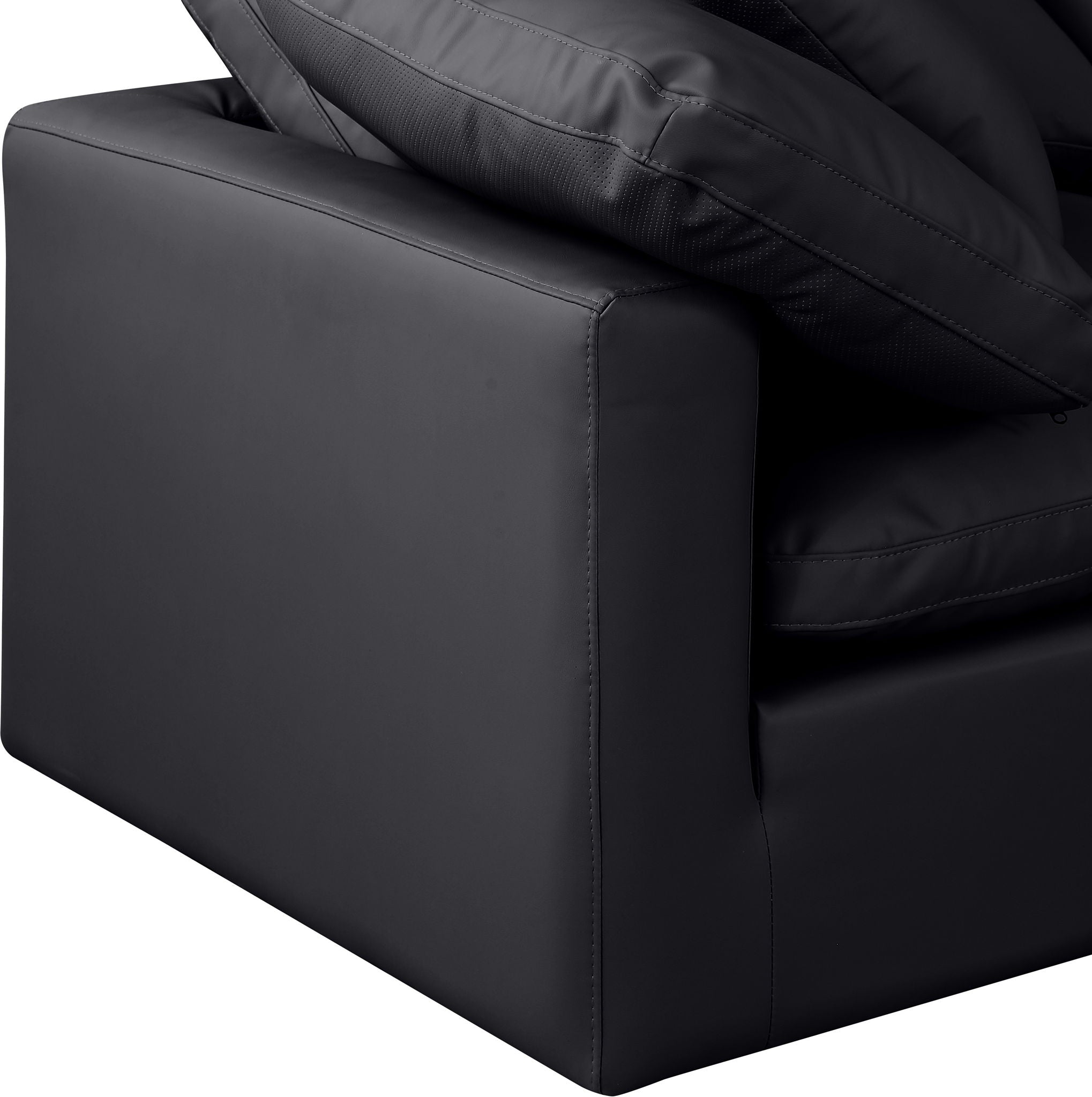 Indulge - Faux Leather 4 Piece Modular Sectional