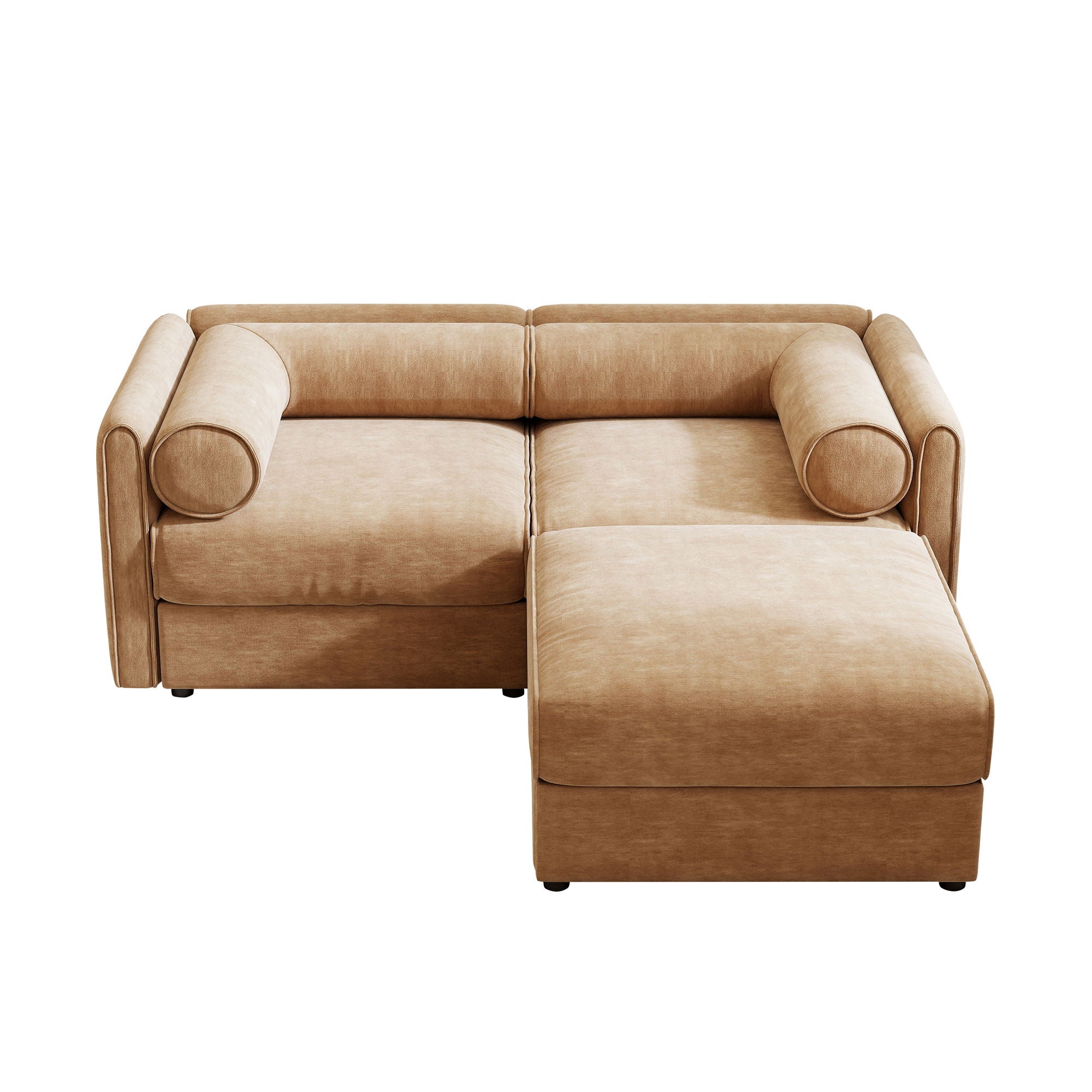 Contemporary Elegant Sofa With Storage And Ottoman