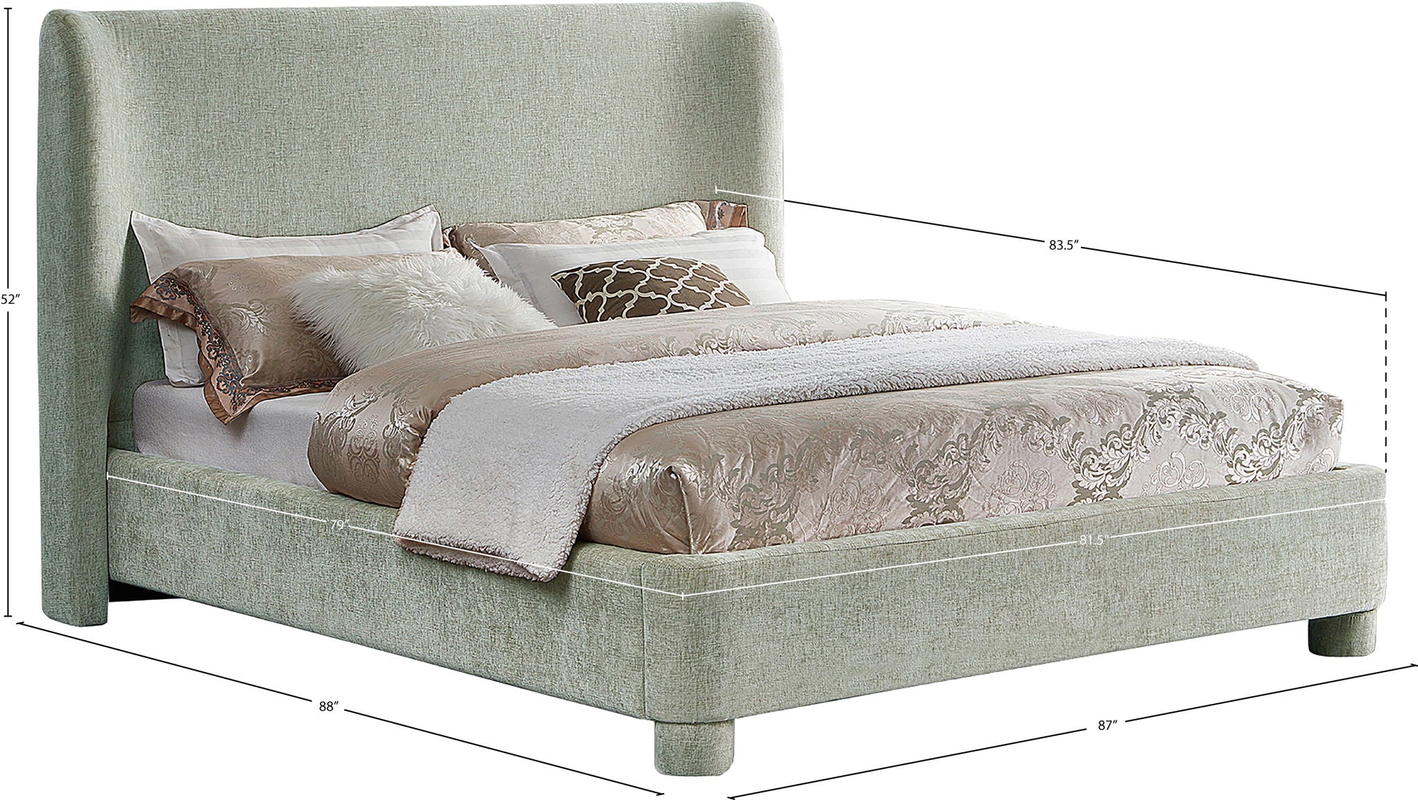 Penny - Chenille Fabric Bed