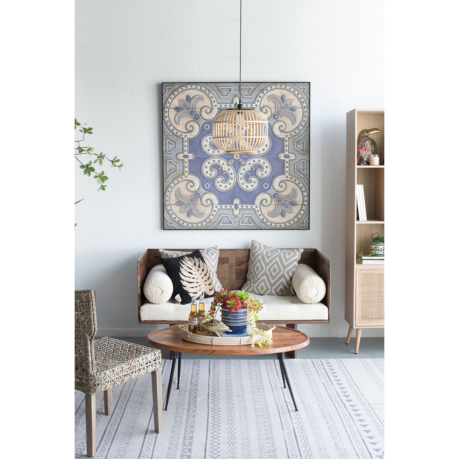 Oval Coffee Table - Brown