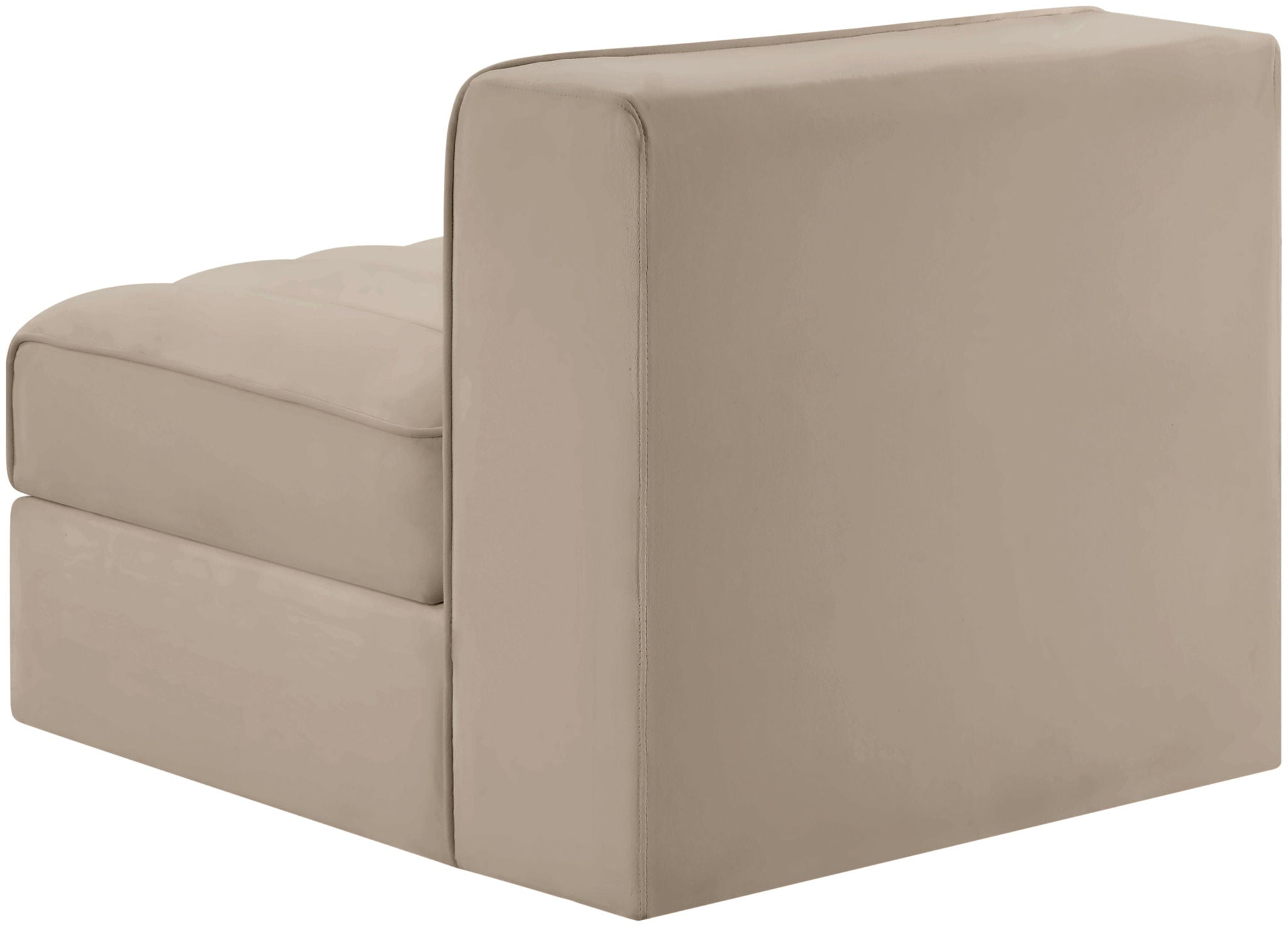 Rummi - Velvet Performance Fabric Upholstered Modular Armless Chair