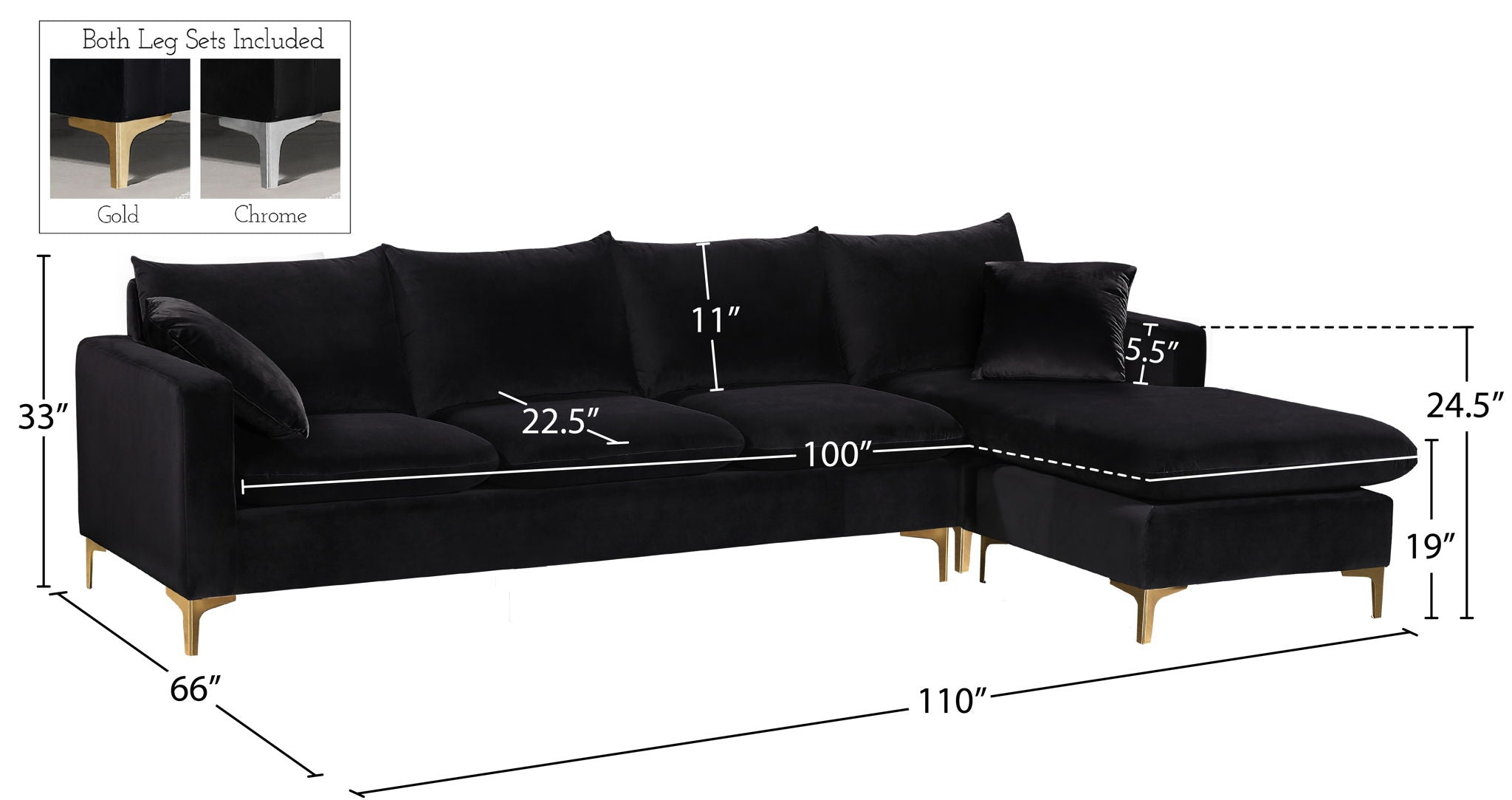 Naomi - Reversible Sectional