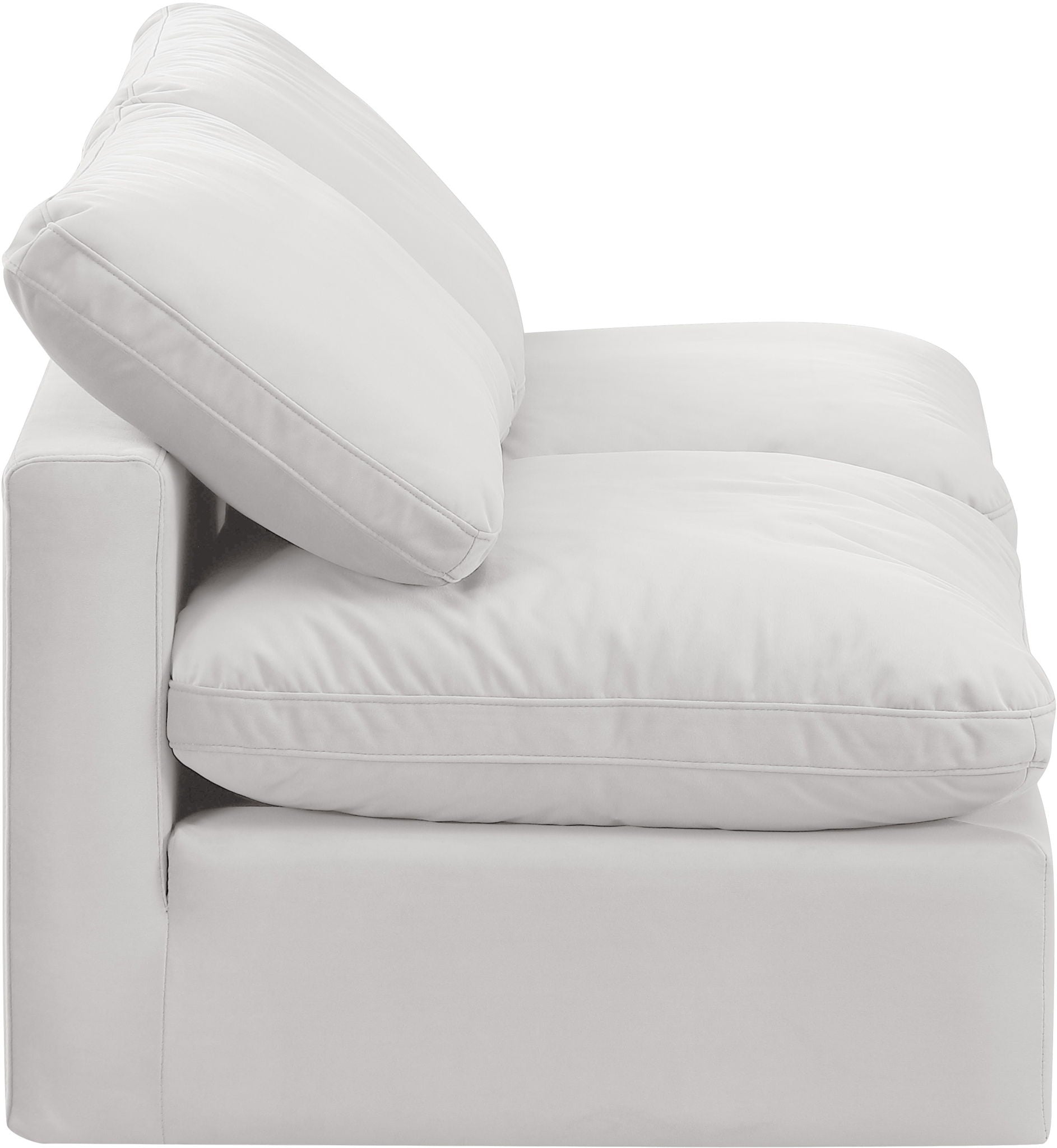 Indulge - Velvet 2 Seat Modular Armless Sofa