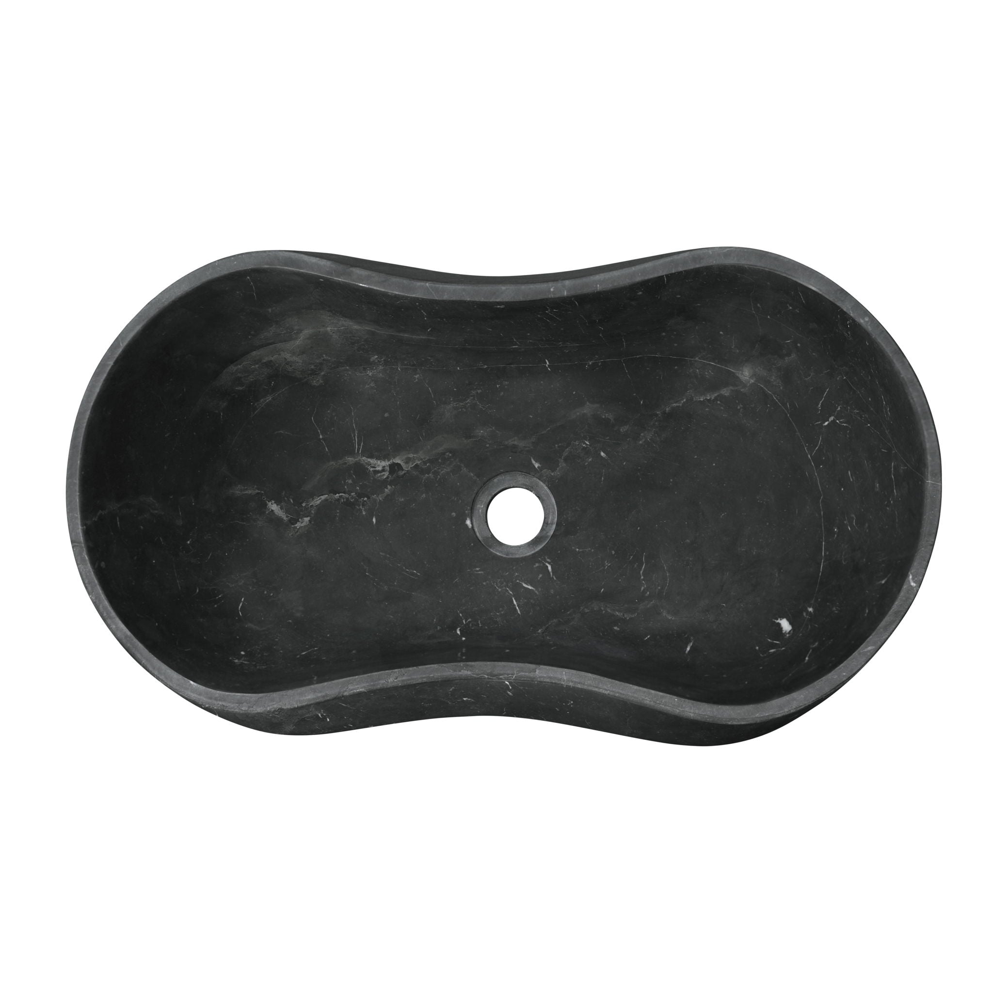 Bathroom Vessel Sink With Wavy Design