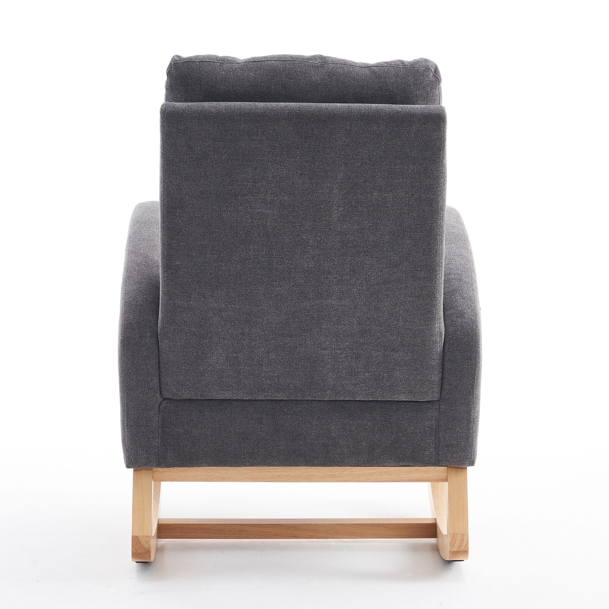 Accent Rocking Chair With Footrest, High Back