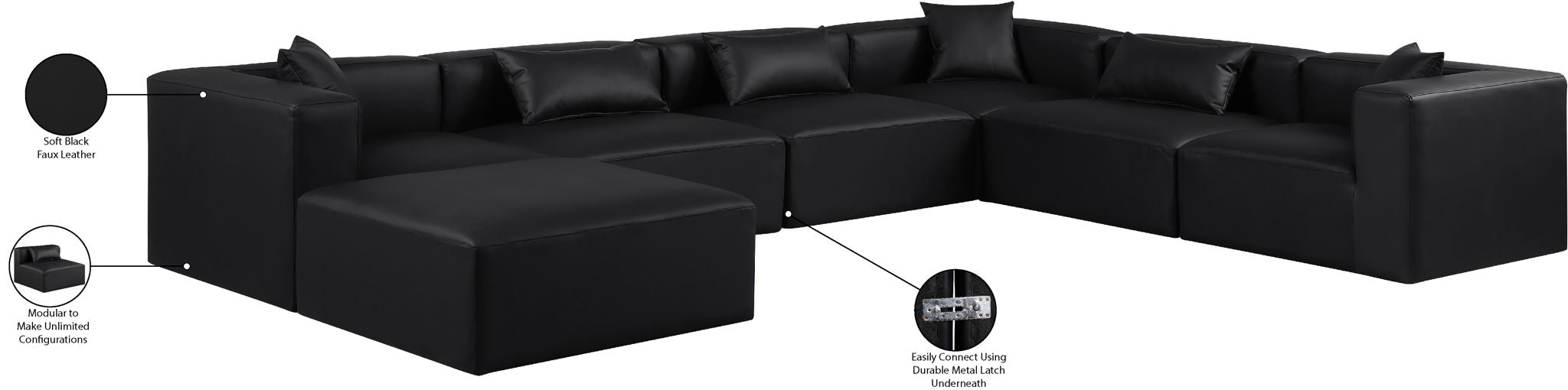 Cube - 7 Piece Modular Sectional