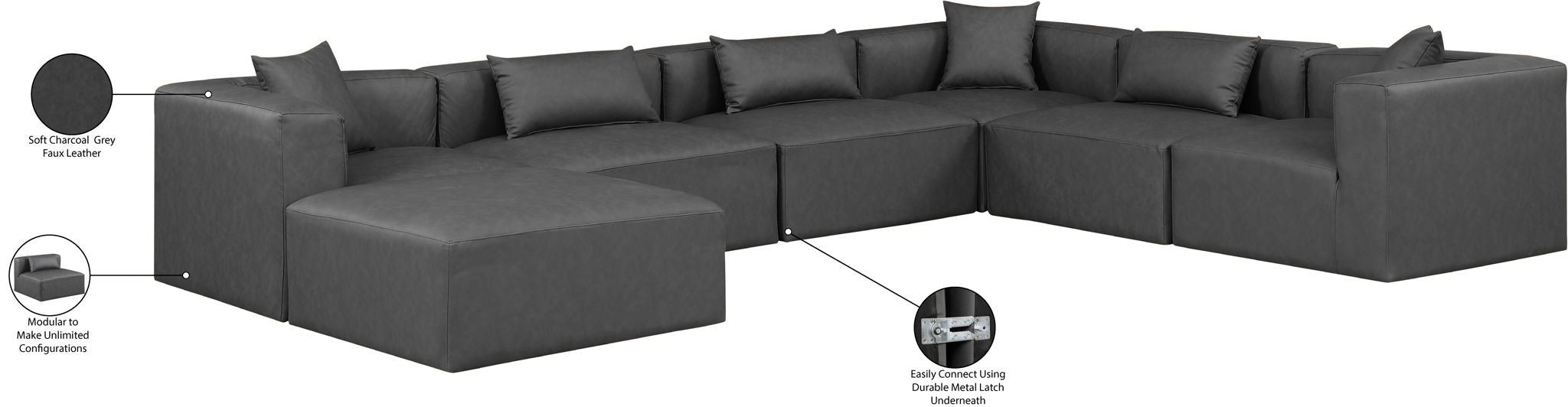 Cube - 7 Piece Modular Sectional