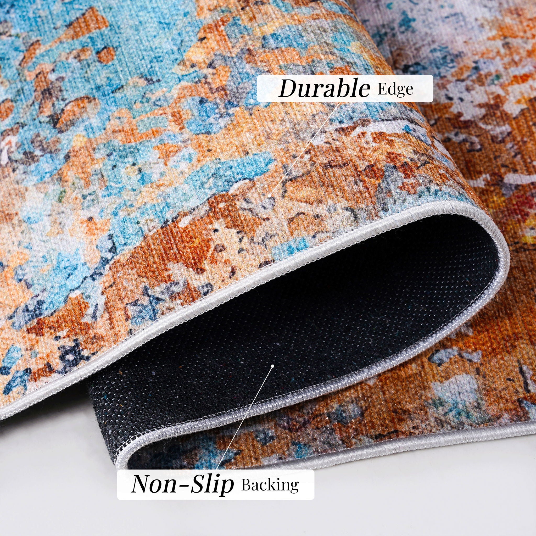 Maval - 8' X 10' Area Rug Washable - Multi