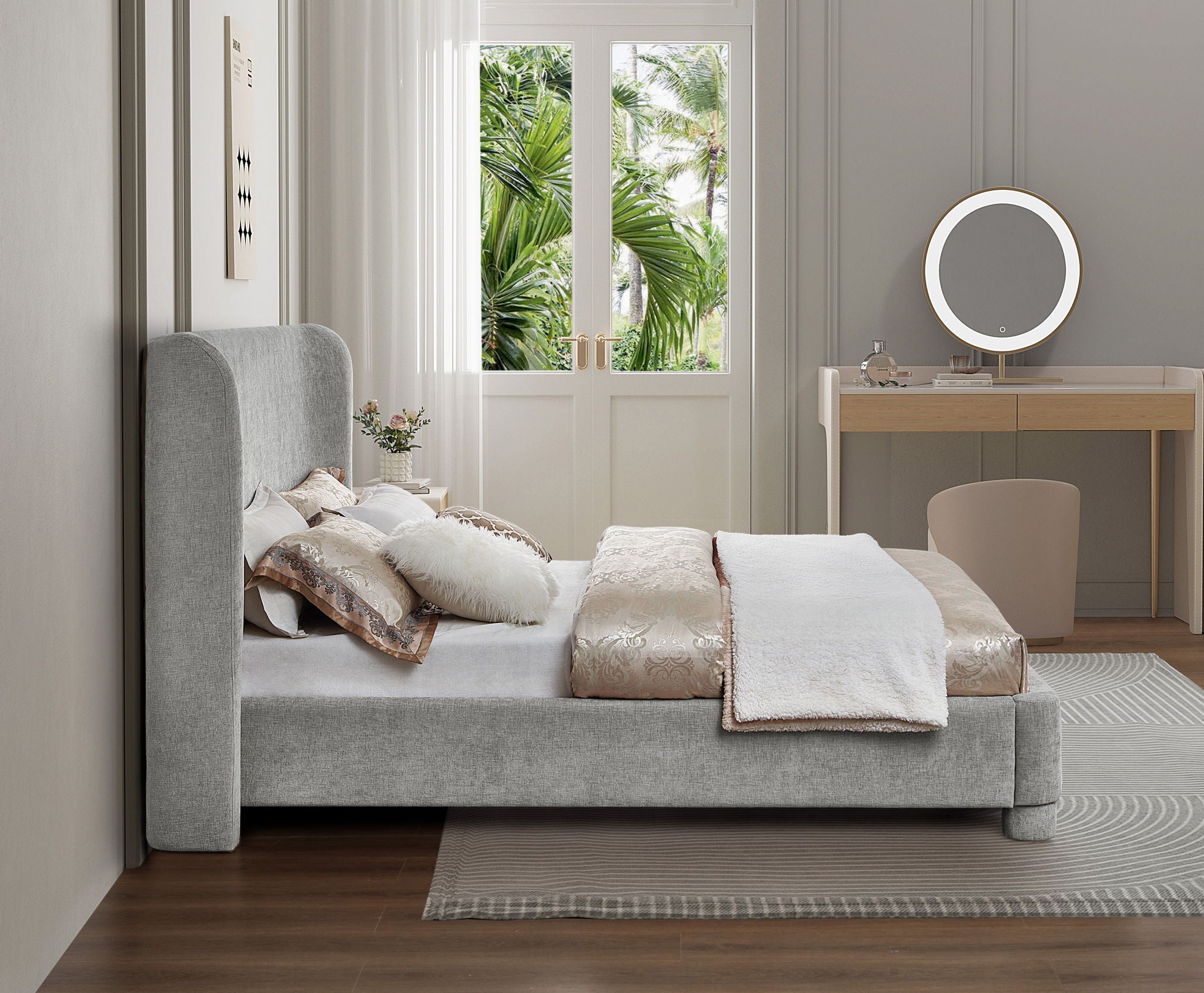 Penny - Chenille Fabric Bed