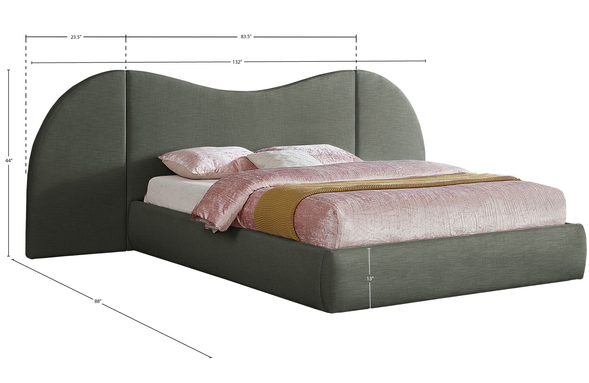 Everest - Linen Fabric Bed
