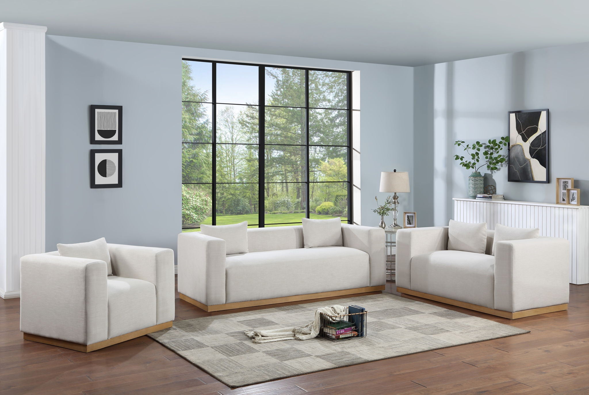 Alfie - Linen Textured Fabic Sofa