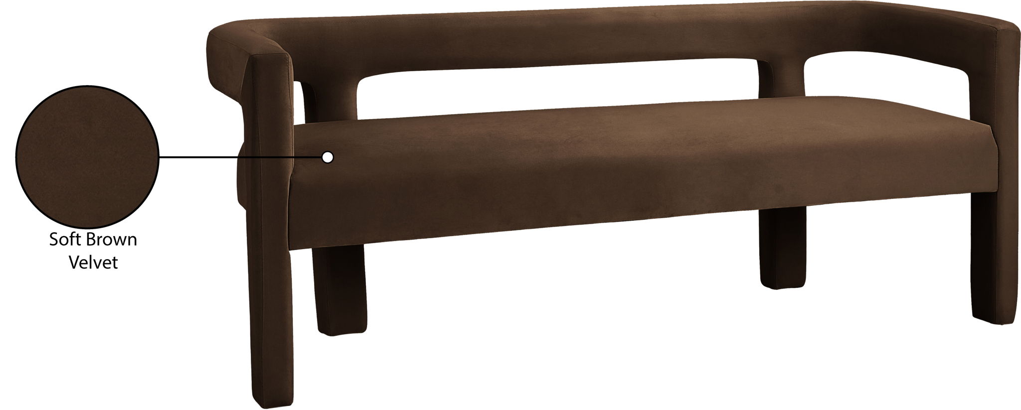 Athena - Velvet Bench