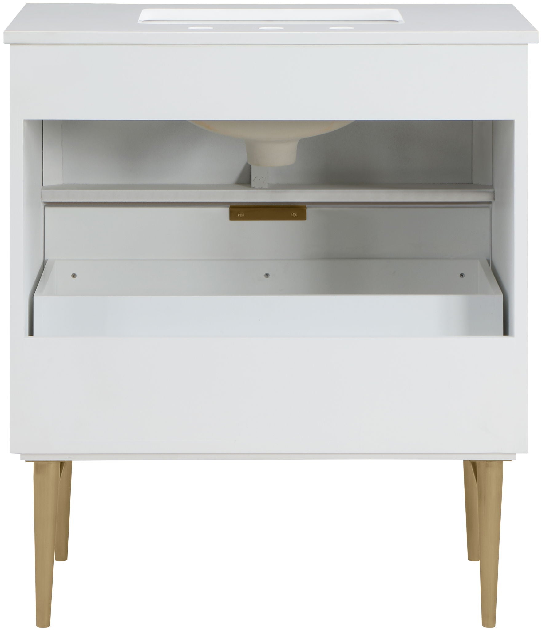 Modernist - Bathroom Vanity With Gold Legs