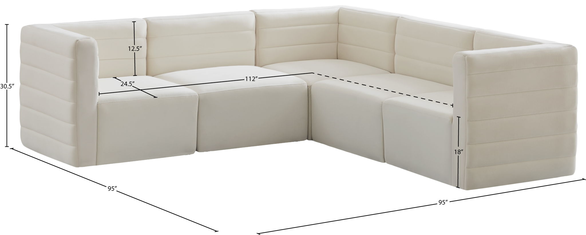 Quincy - 5 Piece Modular Sectional
