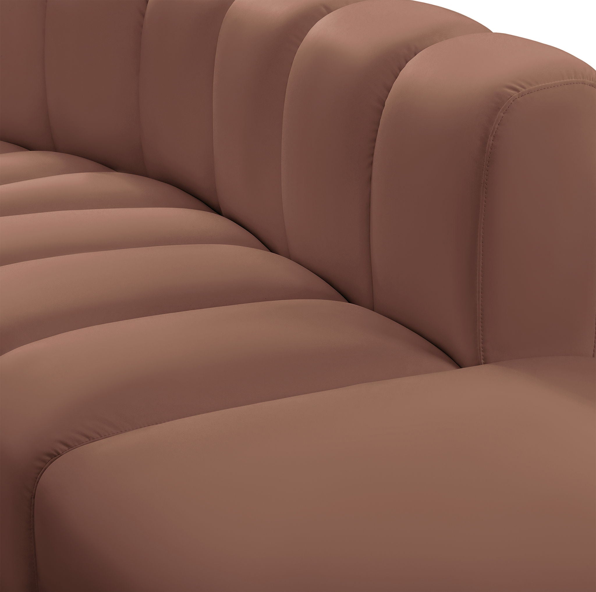 Arc - Faux Leather 8 Piece U-Shaped Modular Sofa