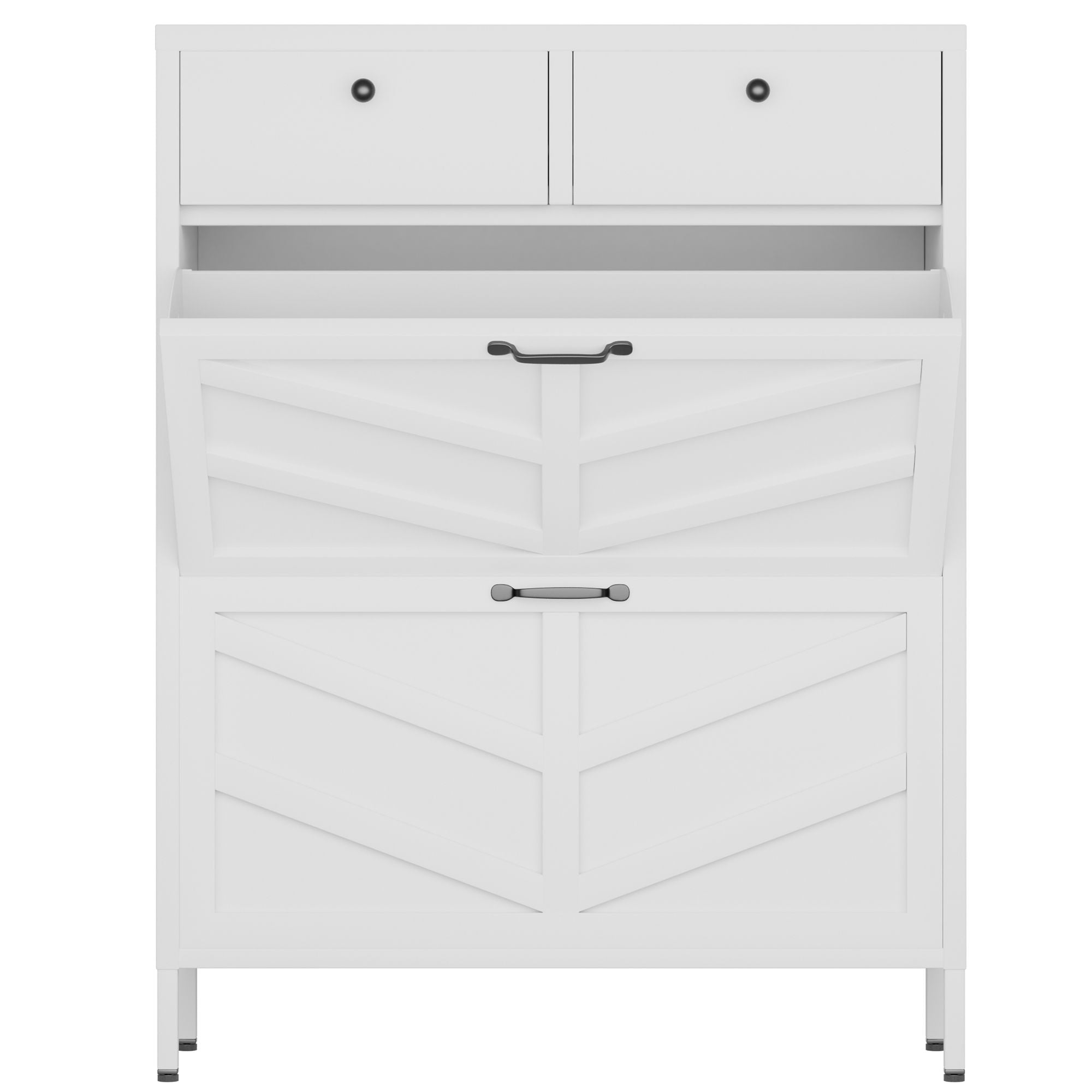 Shoe Cabinet With Flip Drawers