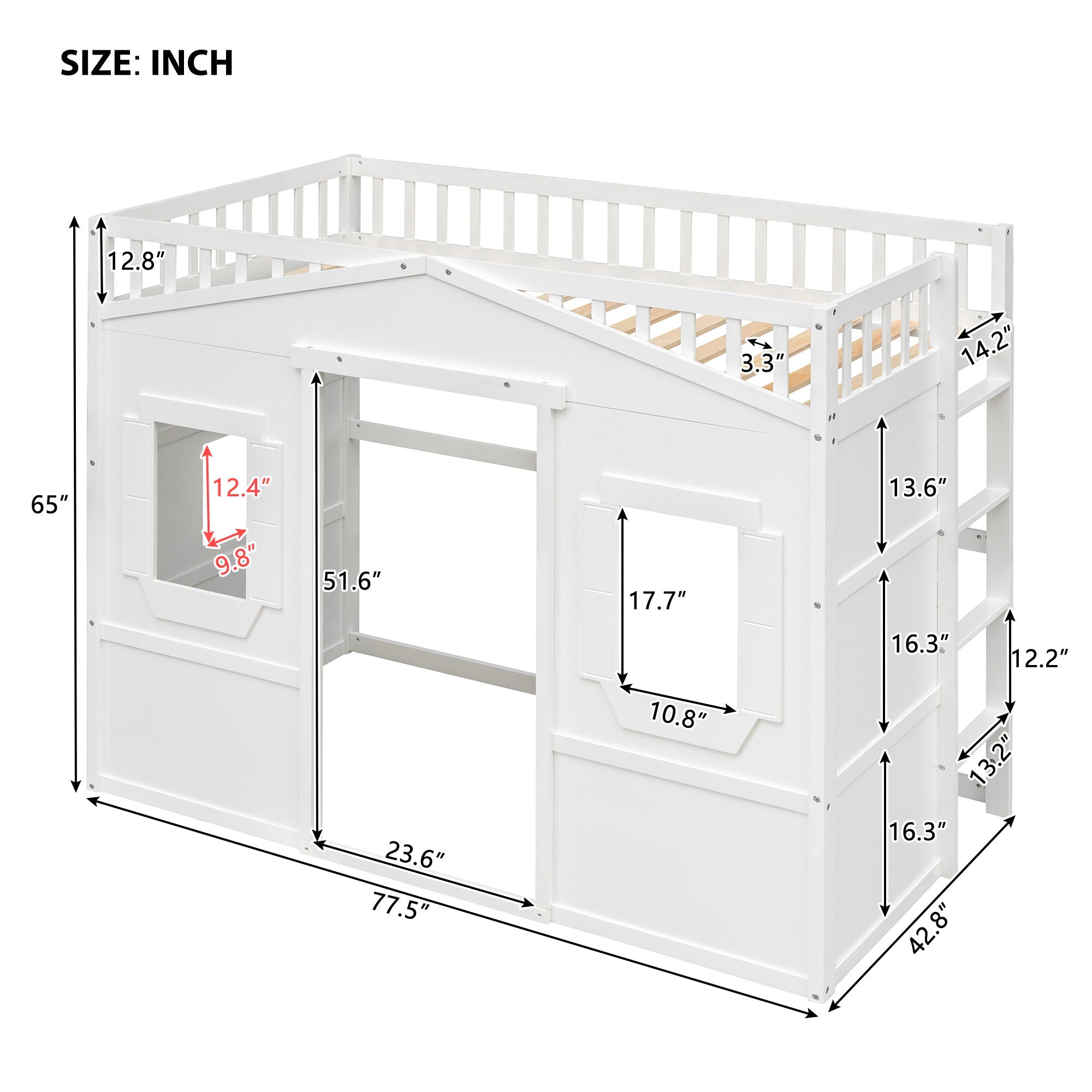 House Loft Bed With Ladder